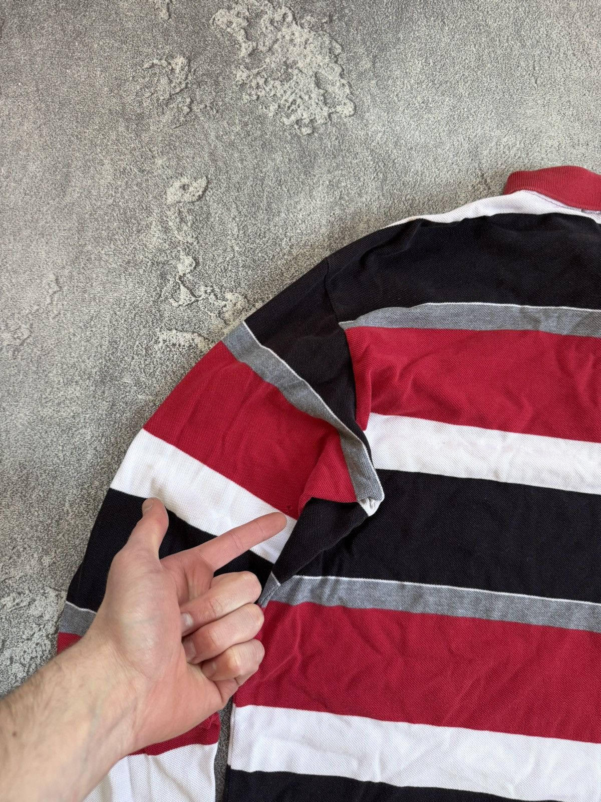 Polo Ralph Lauren × Vintage Polo Ralph Lauren L striped rugby polo long sleeve tee shirt Size US L / EU 52-54 / 3 - 16 Thumbnail