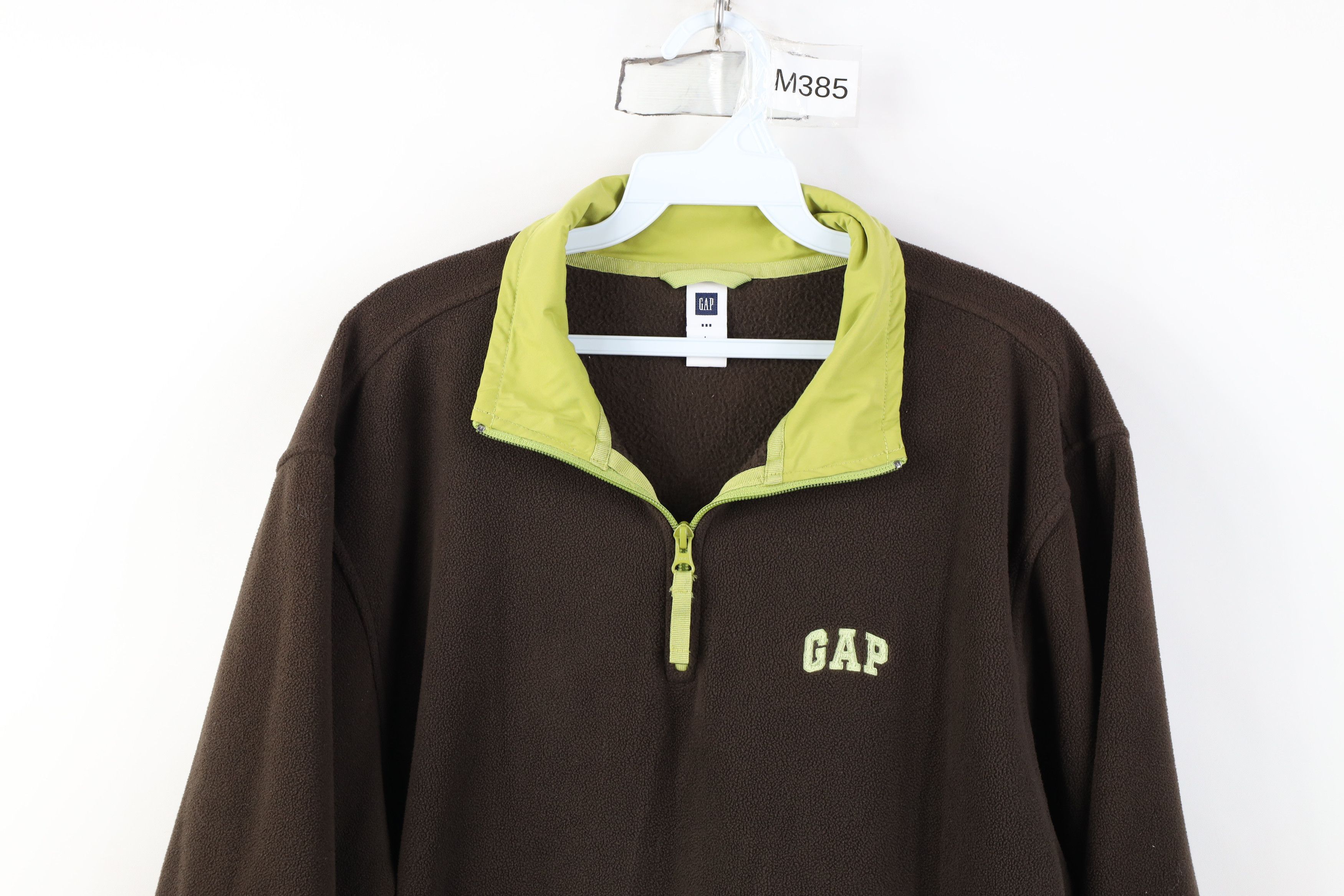Gap Vintage 90s Y2K Gap 1/4 Half Zip Fleece Pullover Sweater Size US L / EU 52-54 / 3 - 2 Thumbnail