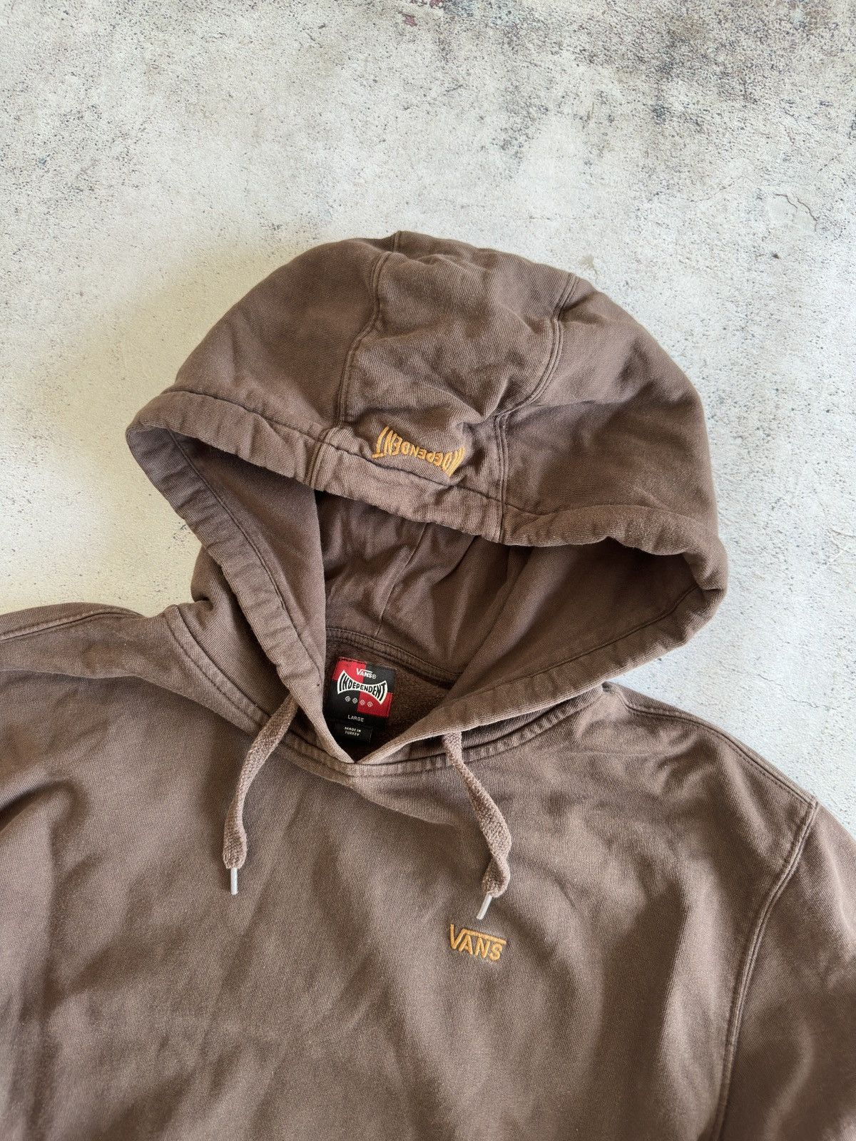 Vans Vans x Independent Cotton Brown Hoodie Size L Size US L / EU 52-54 / 3 - 5 Thumbnail