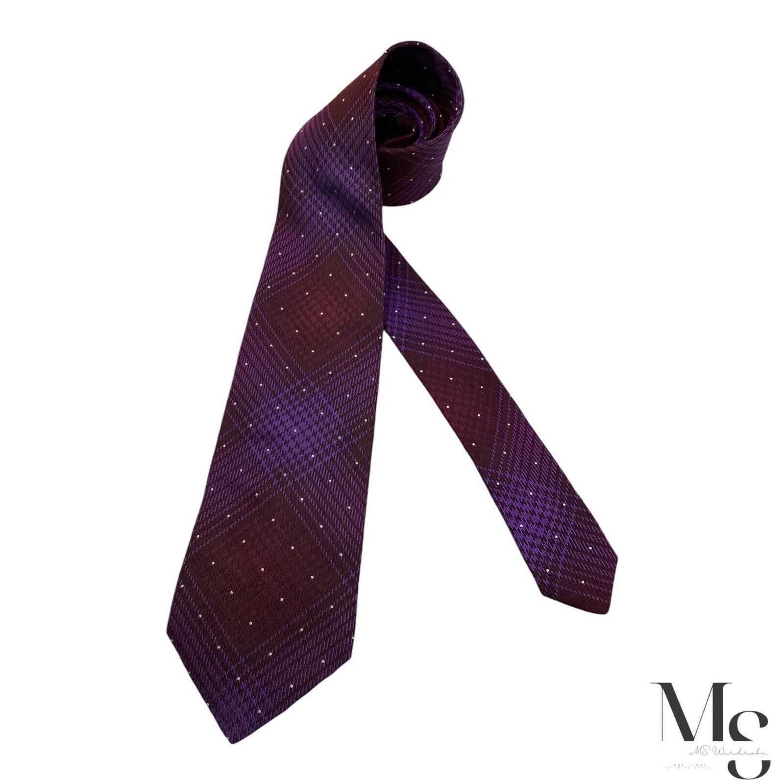 Missoni MISSONI Purple Multi Pattern Luxury Silk Tie Made In Italy W Size ONE SIZE - 1 Thumbnail