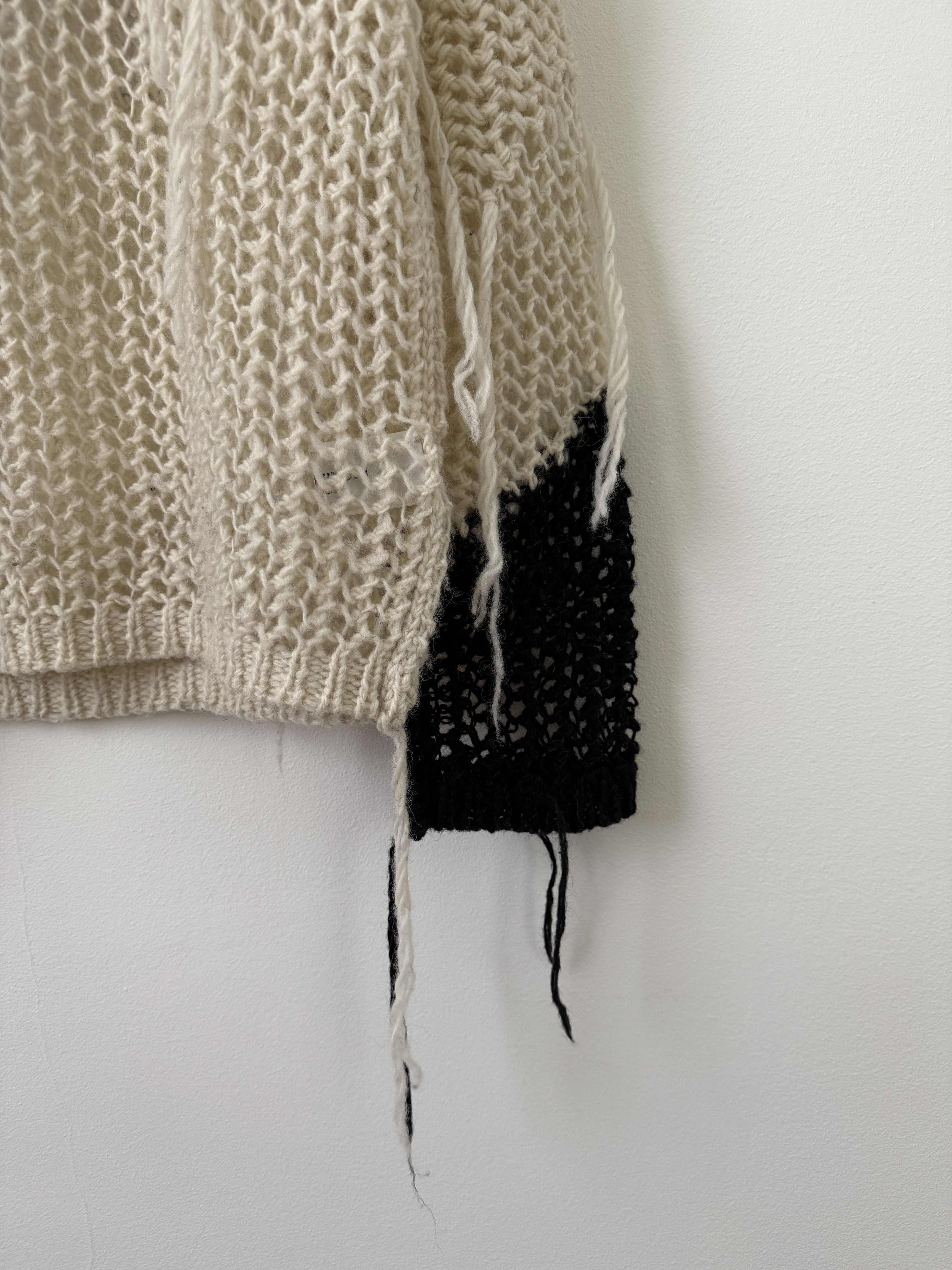 Blackmeans Ono Yukinori Distressed Knitted Sweater Size US M / EU 48-50 / 2 - 7 Thumbnail