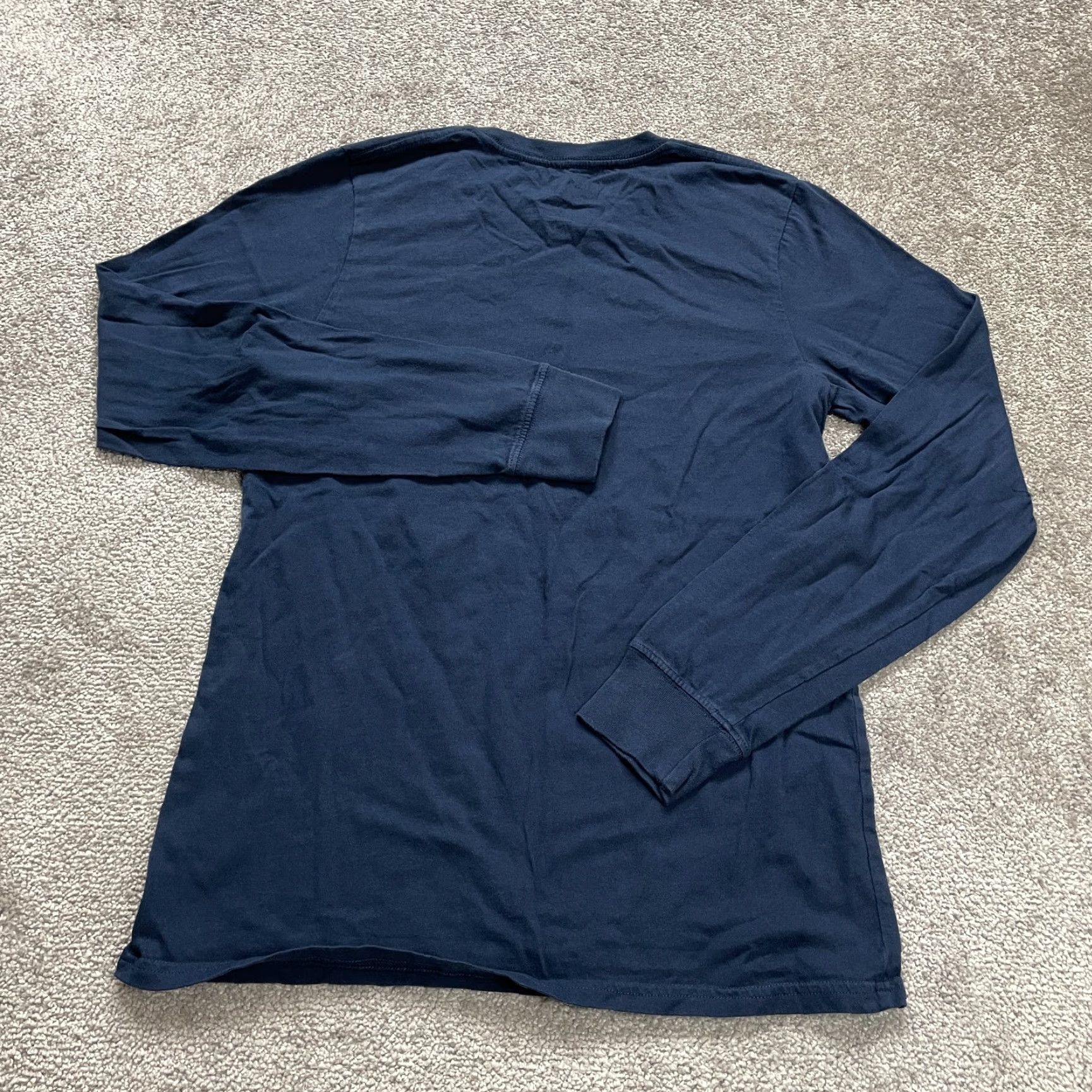 Levi's Levi's T-Shirt Shirt Men M Blue Crew Neck Long Sleeve Cotton Graphic Logo Casual Tee 90s Outdoor Mens Size US M / EU 48-50 / 2 - 2 Thumbnail