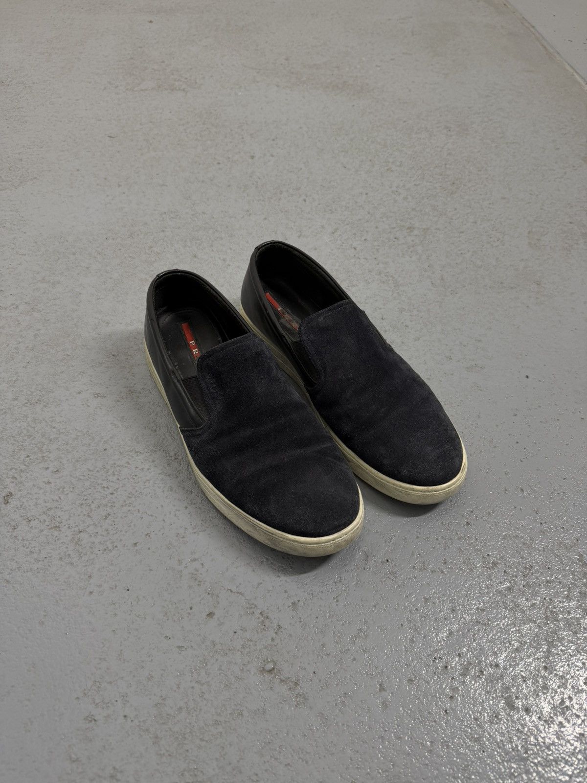 Prada Prada Leather Logo Slip Ons Size US 10 / EU 43 - 1 Thumbnail