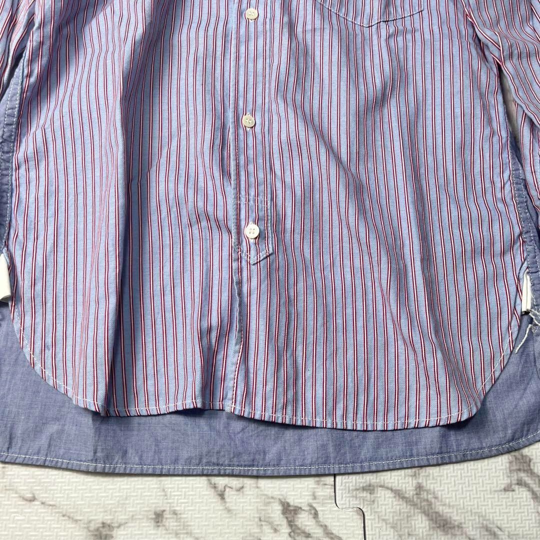 Comme des Garcons Homme COMME des GARÇONS HOMME Striped Long Sleeve Shirt Blue M Size US M / EU 48-50 / 2 - 4 Thumbnail