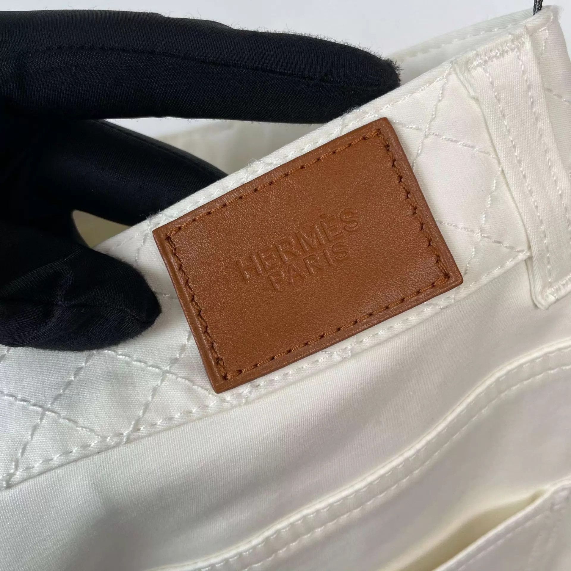 Hermes Hermès White Pants 38 Size 27" / US 4 / IT 40 - 3 Thumbnail