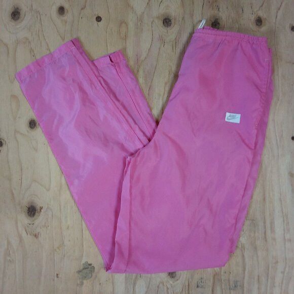 Vintage 80s Nike Wind Pants Joggers Trainers Pink