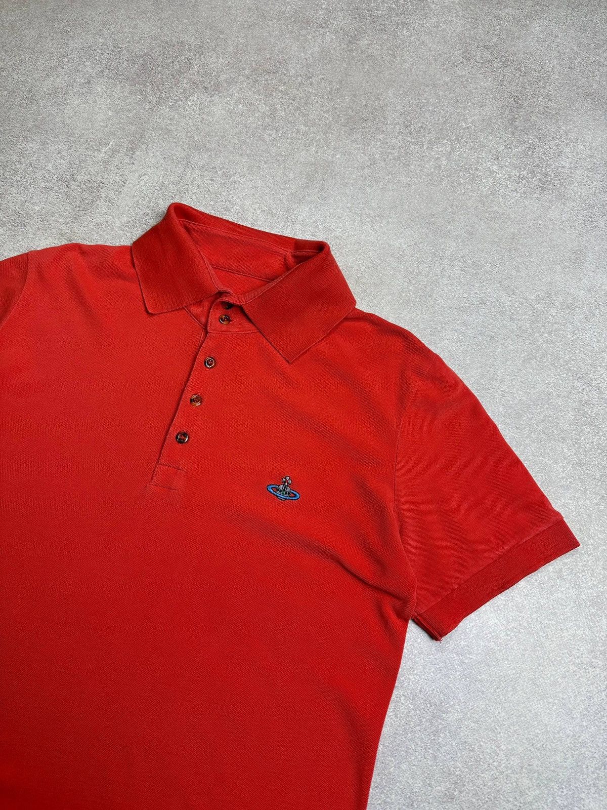 Vivienne Westwood Vintage Vivienne Westwood Orb Saturn Logo Polo Shirt L Size US L / EU 52-54 / 3 - 3 Thumbnail