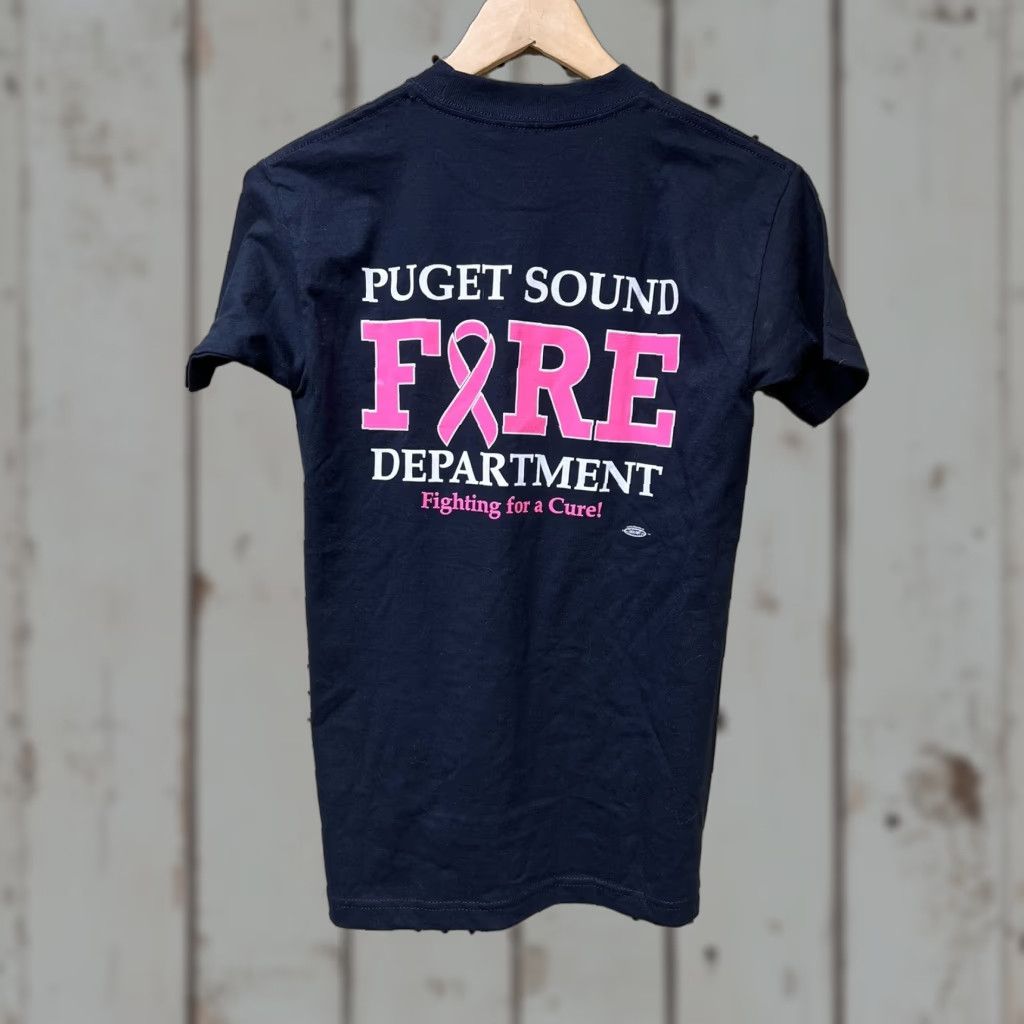 Vintage Small Puget Sound Fire T-shirt Local 1747 Fire Department Short Sleeve USA Made Unisex Adults S Blue Cotton Crew Neck Mens Womens Boys Girls Size US S / EU 44-46 / 1 - 1 Thumbnail