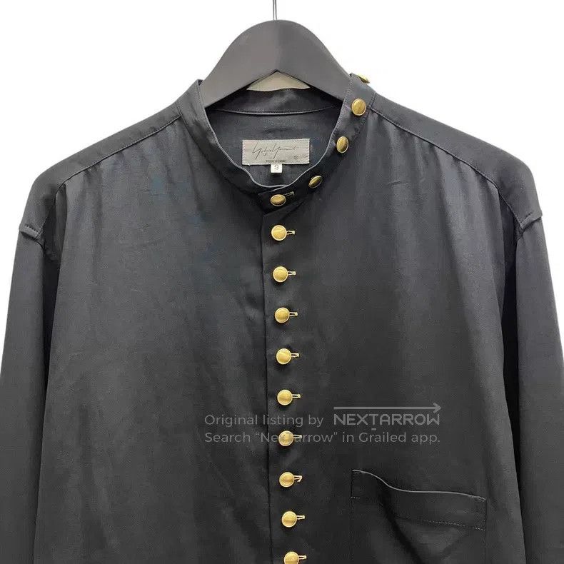 Yohji Yamamoto YOHJI YAMAMOTO Gold Buckle Triacetate Shirt Size US L / EU 52-54 / 3 - 2 Thumbnail