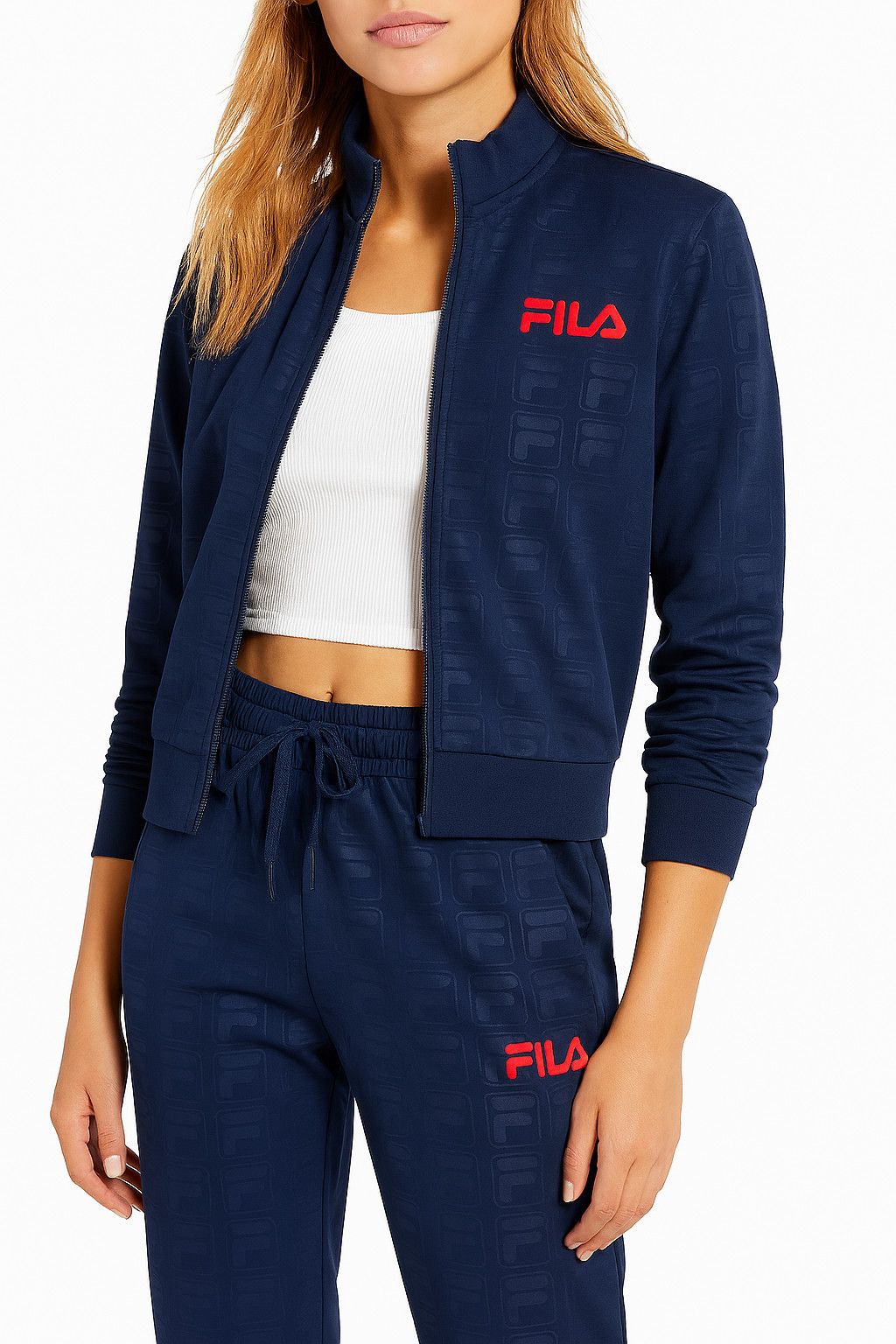 Fila NWT Fila Women's Isadora Embossed Logo Jacket Size L Size L / US 10 / IT 46 - 2 Thumbnail
