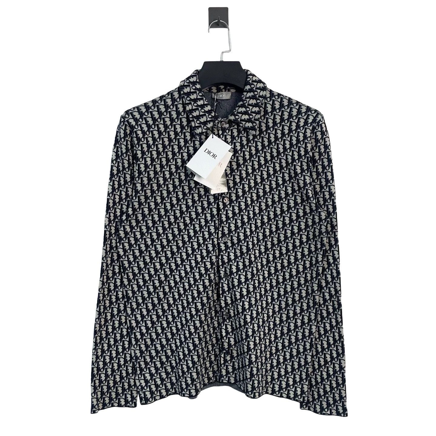 Dior Dior Oblique Knit Button Up Shirt Size M Size US M / EU 48-50 / 2 - 1 Thumbnail