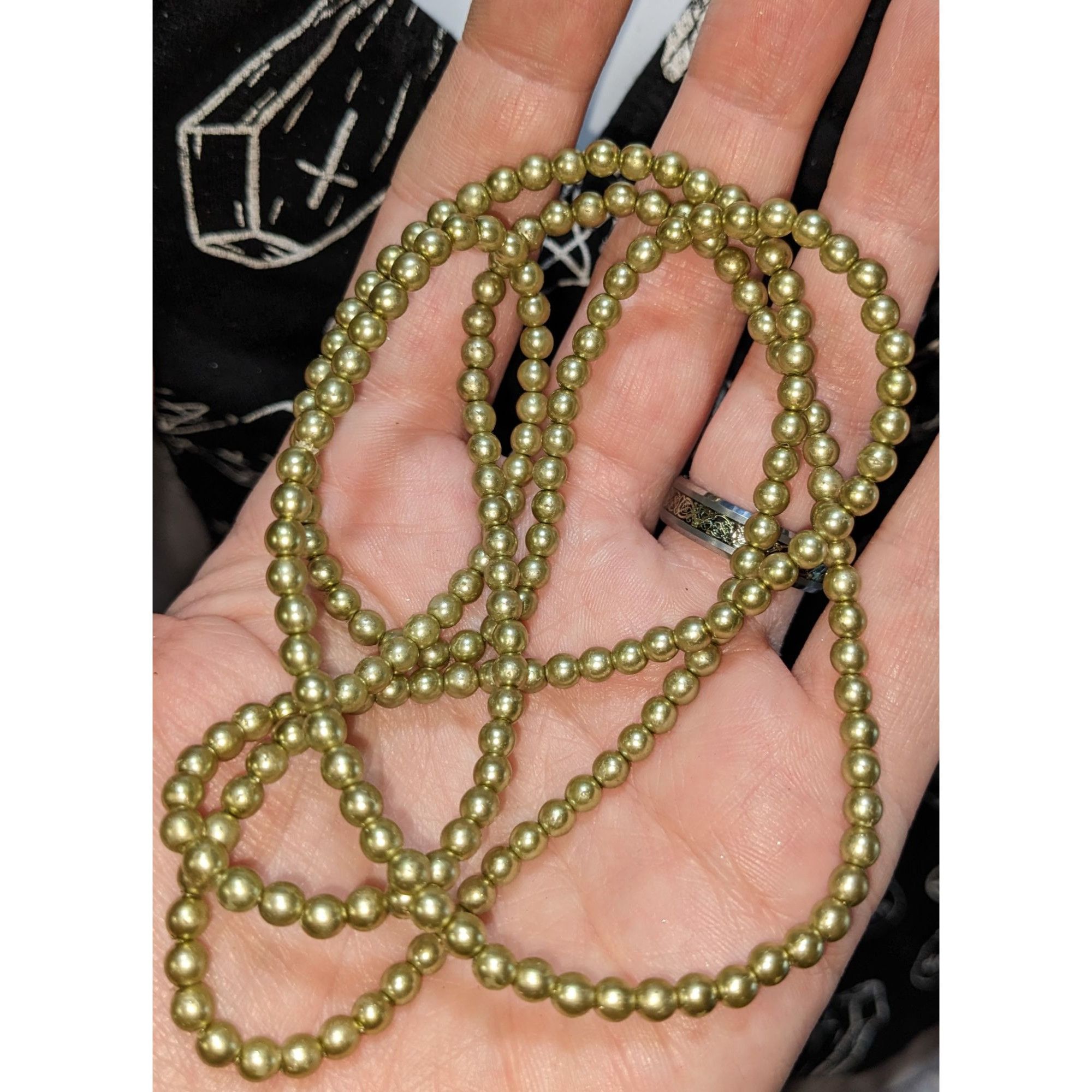 Other Vintage Gold-Tone Beaded Necklace Size ONE SIZE - 1 Thumbnail