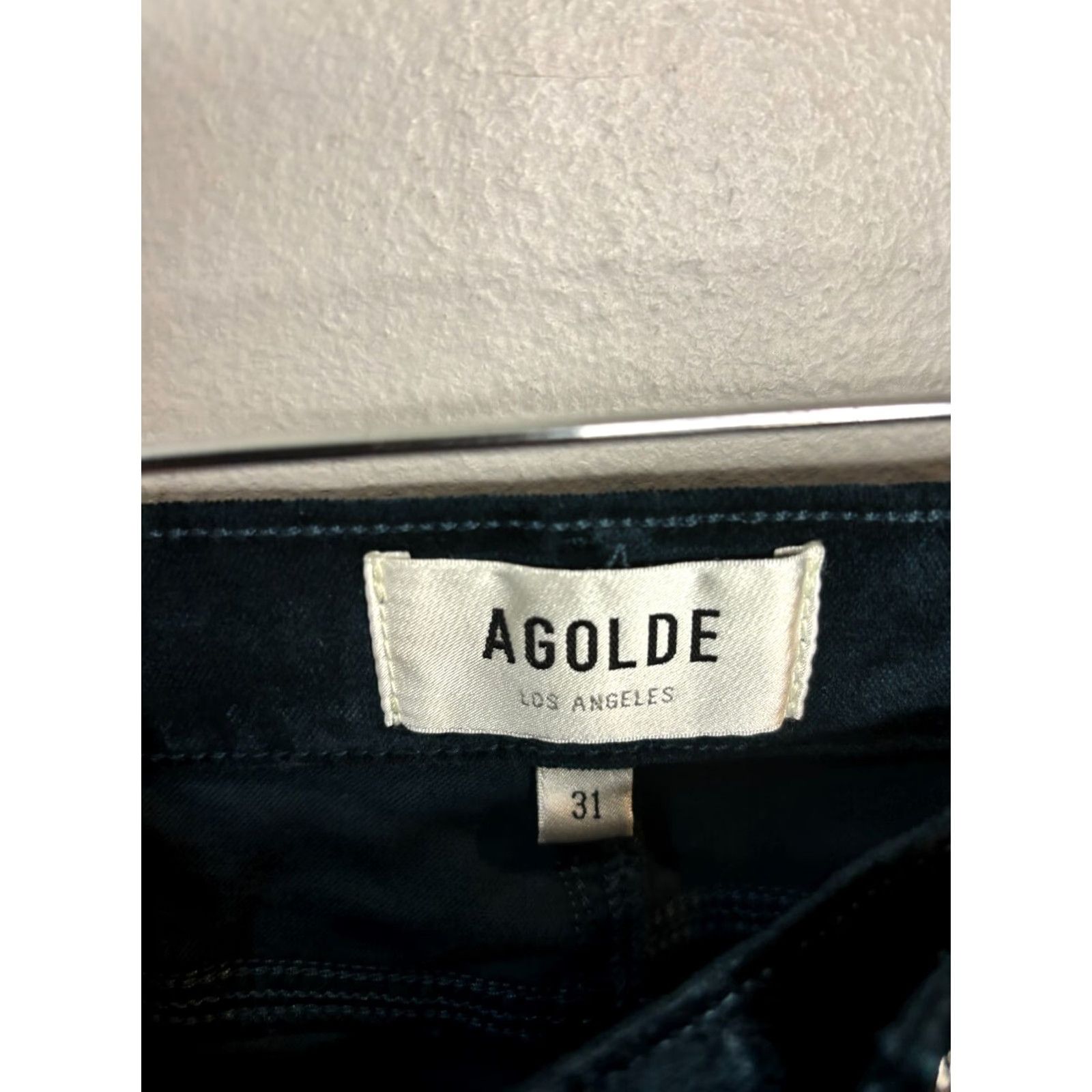 Agolde AGOLDE Nico High Rise Boot Cut Pants Velvet Beetle Blue Women's 31 Boot Cut Velvet Blue 31 Womens 90s? Size 24" / US 00 / IT 34 - 3 Thumbnail