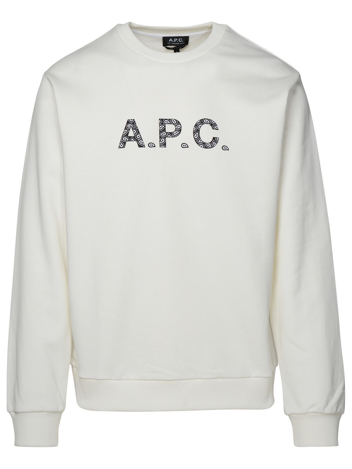 image of A P C White Cotton Sweatshirt, Men's (Size XL)