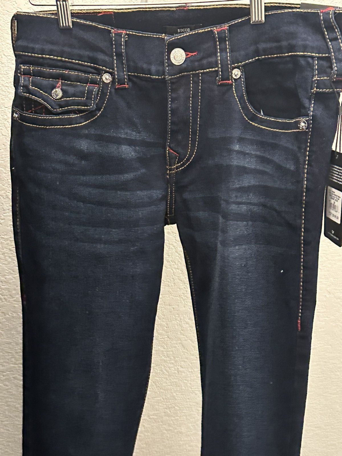 True Religion Roco Big T Flap Skinny Jean Size US 30 / EU 46 - 3 Thumbnail
