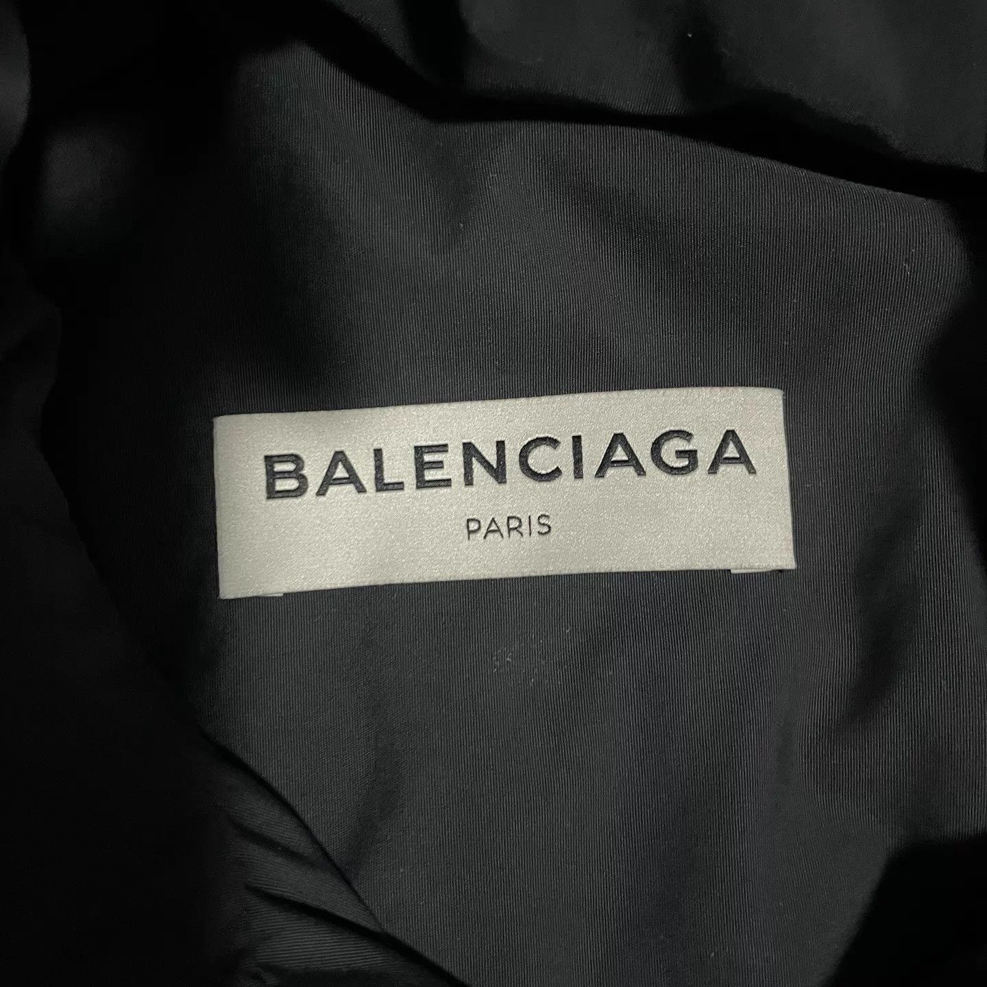 Balenciaga Balenciaga Black Big Logo Long Coat Women's 34 Size XXS / US 00 / IT 34 - 3 Thumbnail
