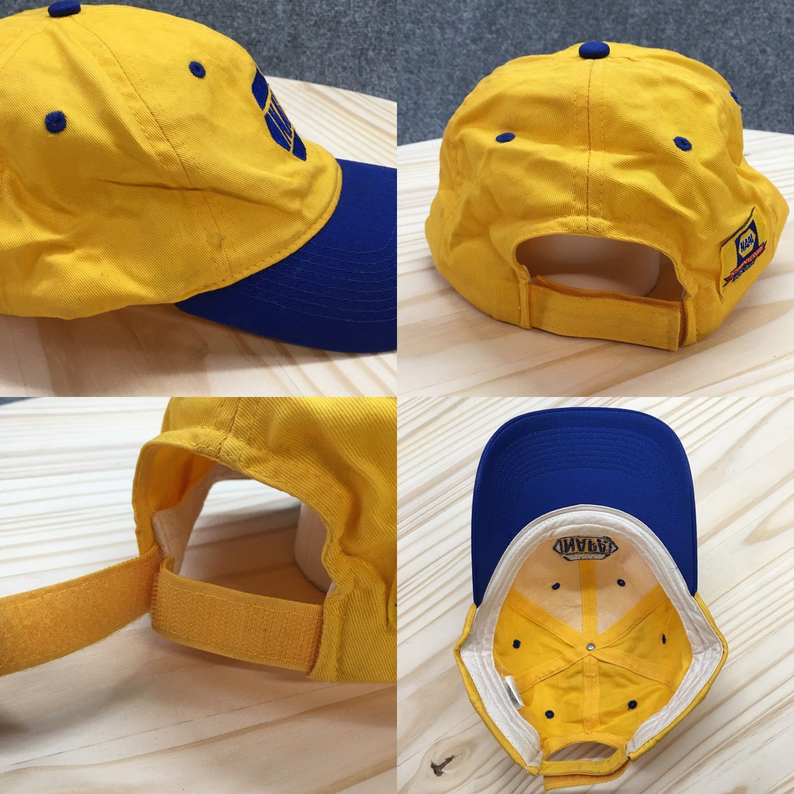 Logo 7 NAPA Baseball Hat Mens Yellow One Size Adjustable Embroidered Logo Size ONE SIZE - 8 Thumbnail