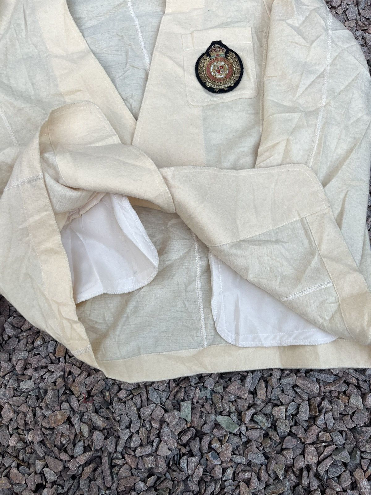 Japanese Brand Japanese Designer Lautreamont Light Yellow Wool Outerwear Size US L / EU 52-54 / 3 - 6 Thumbnail