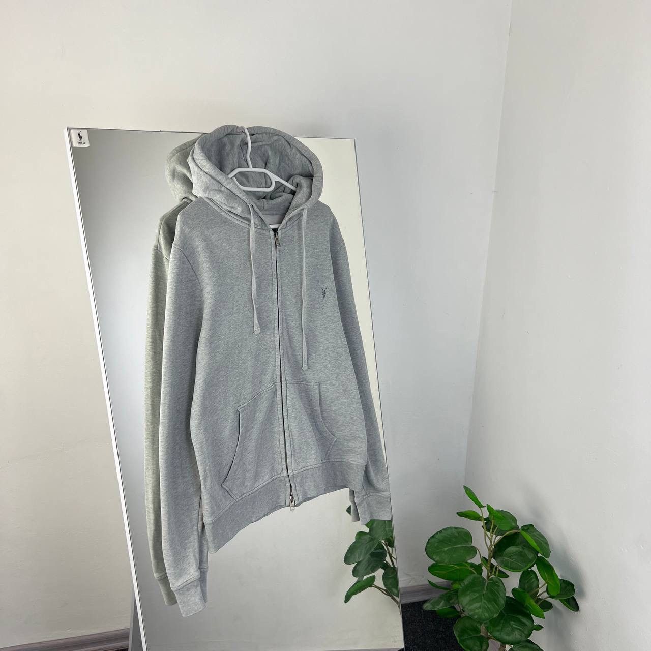 Allsaints Luxury AllSaints Mini Logo Zip Up Oversized Hoodie Size US L / EU 52-54 / 3 - 1 Thumbnail
