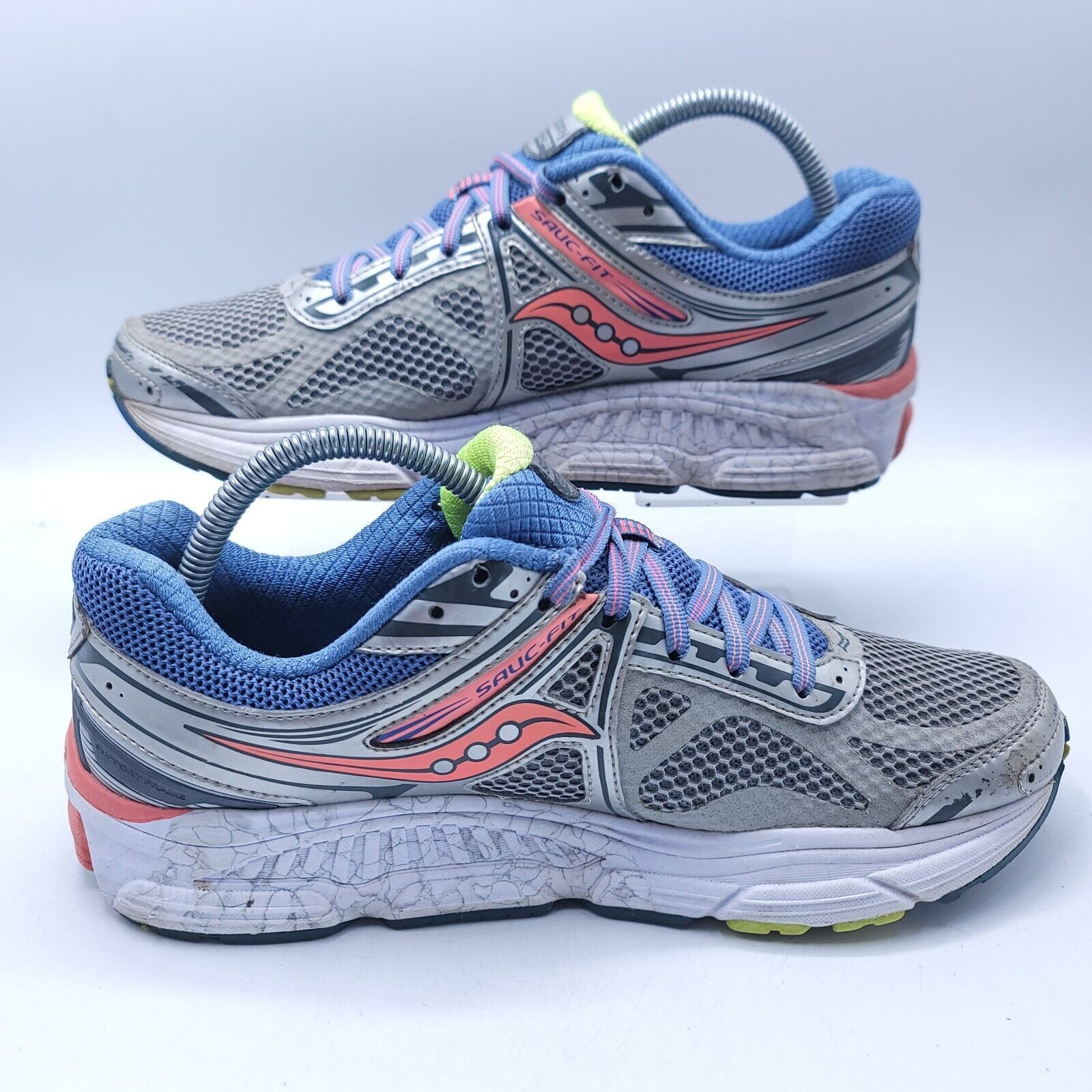 Saucony Saucony Omni 14 Shoe Womens Size 10 S10270-1 Gray Blue Pink Size US 10 / IT 40 - 6 Thumbnail