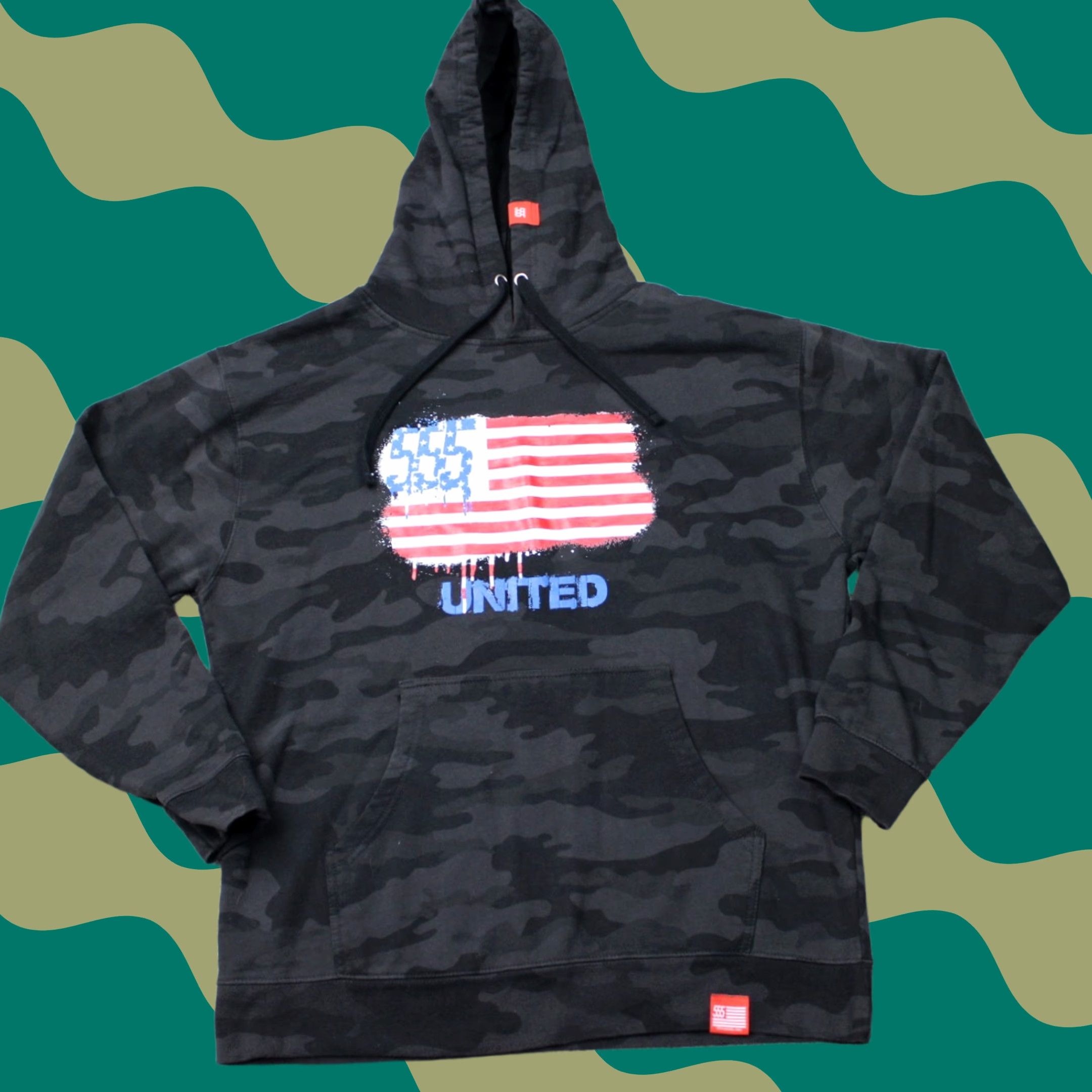 Vintage Triple 5 Hoodie Mens Large Black Camouflage Hooded Sweatshirt Nike? Size US L / EU 52-54 / 3 - 1 Thumbnail