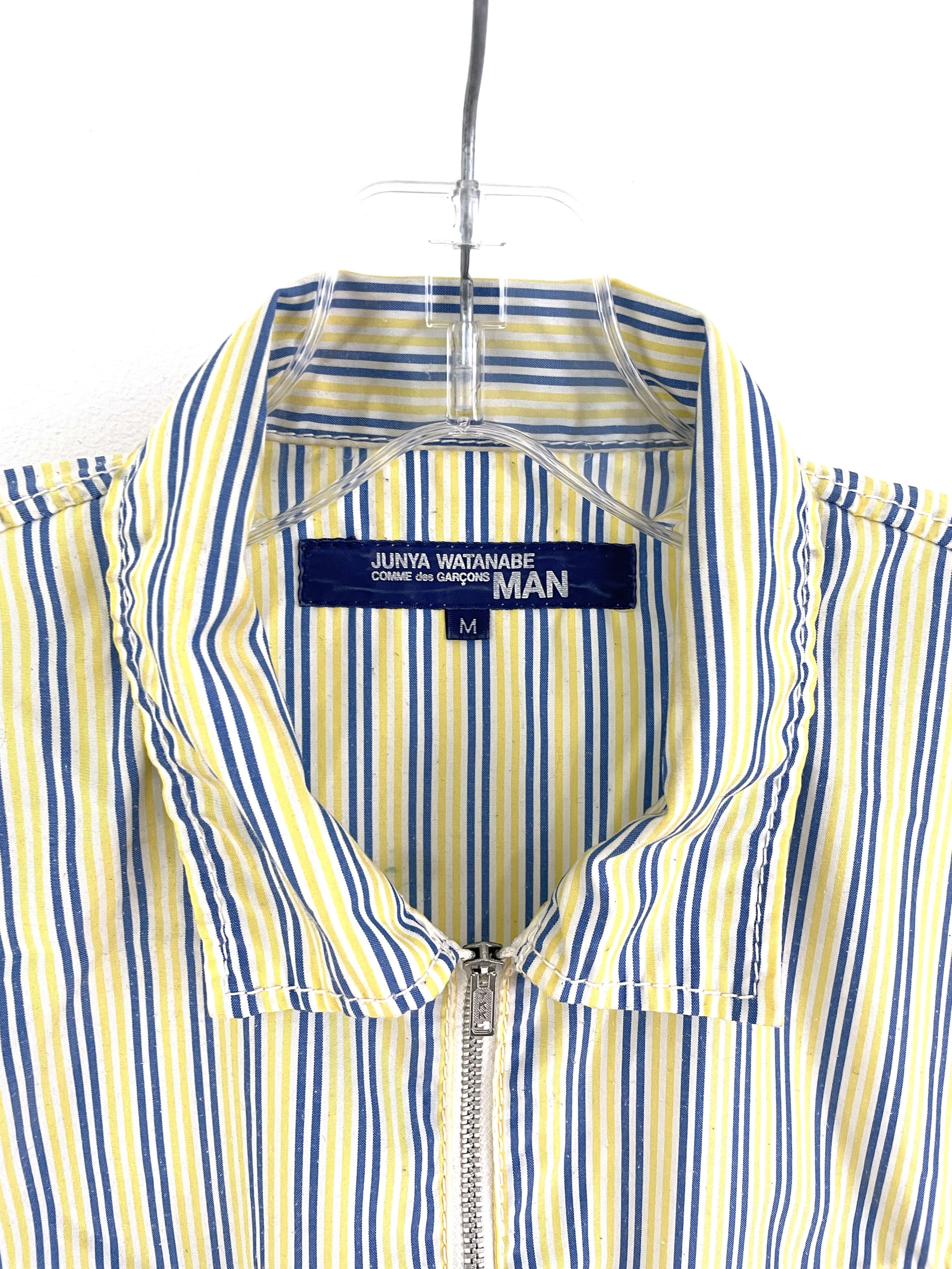 Junya Watanabe 2004 Striped Zip Shirt Size US M / EU 48-50 / 2 - 3 Thumbnail