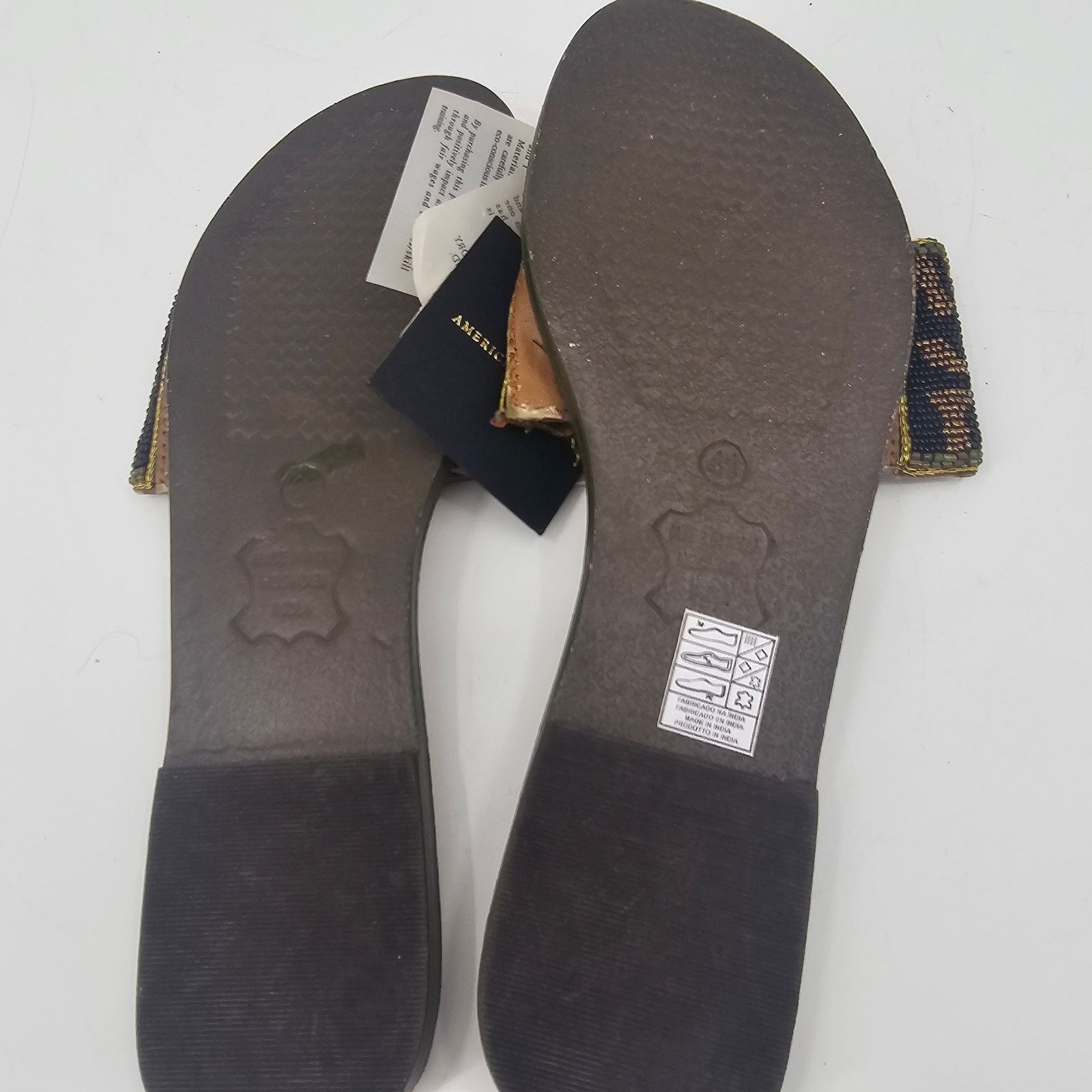 Other America & Beyond Beaded Leopard Slip-on Sandal 41 10 Size US 10 / IT 40 - 3 Thumbnail