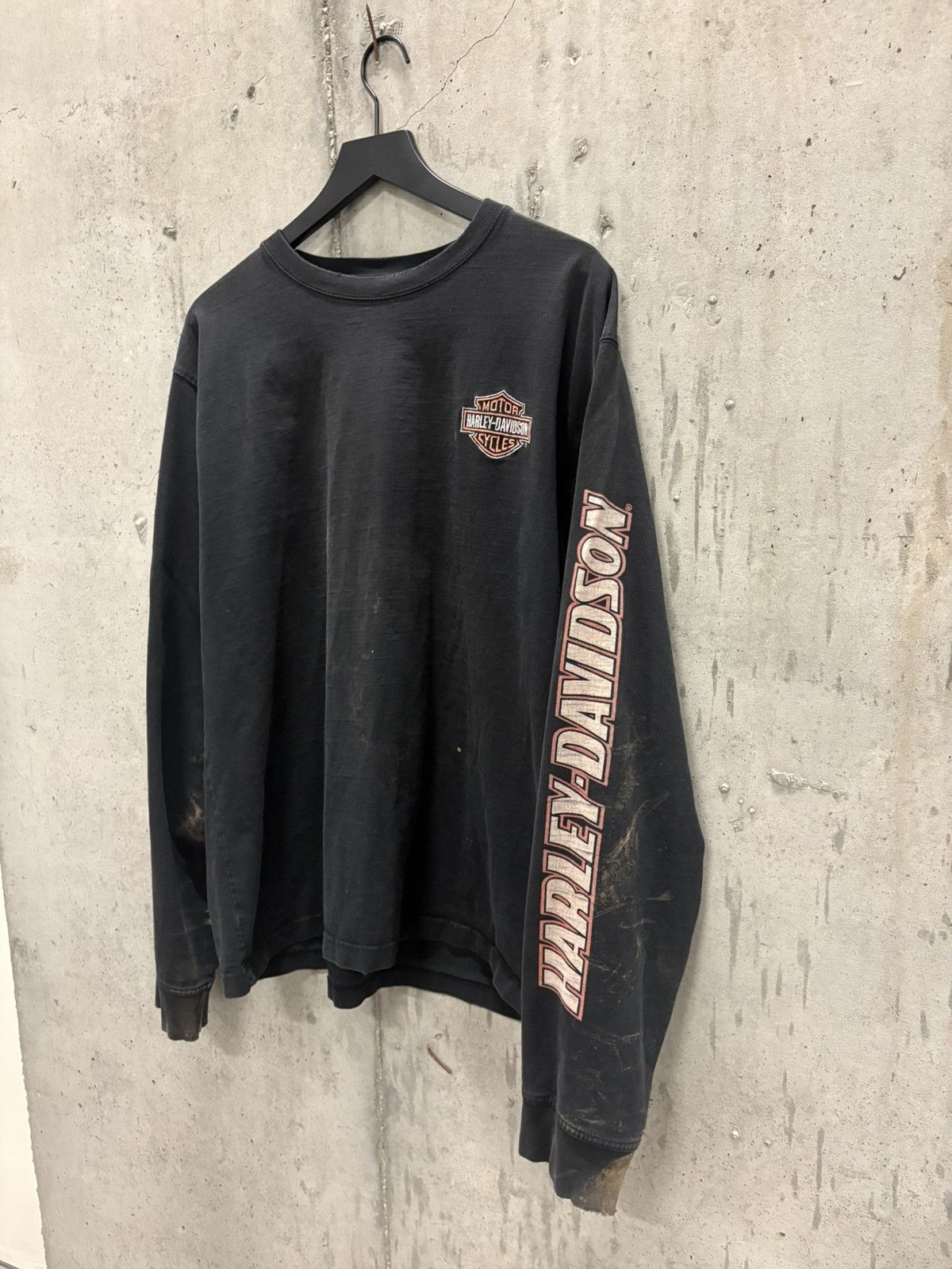 Harley Davidson Vintage Harley Shirt Faded Distressed Grunge Thrashed Band Size US XXL / EU 58 / 5 - 2 Thumbnail
