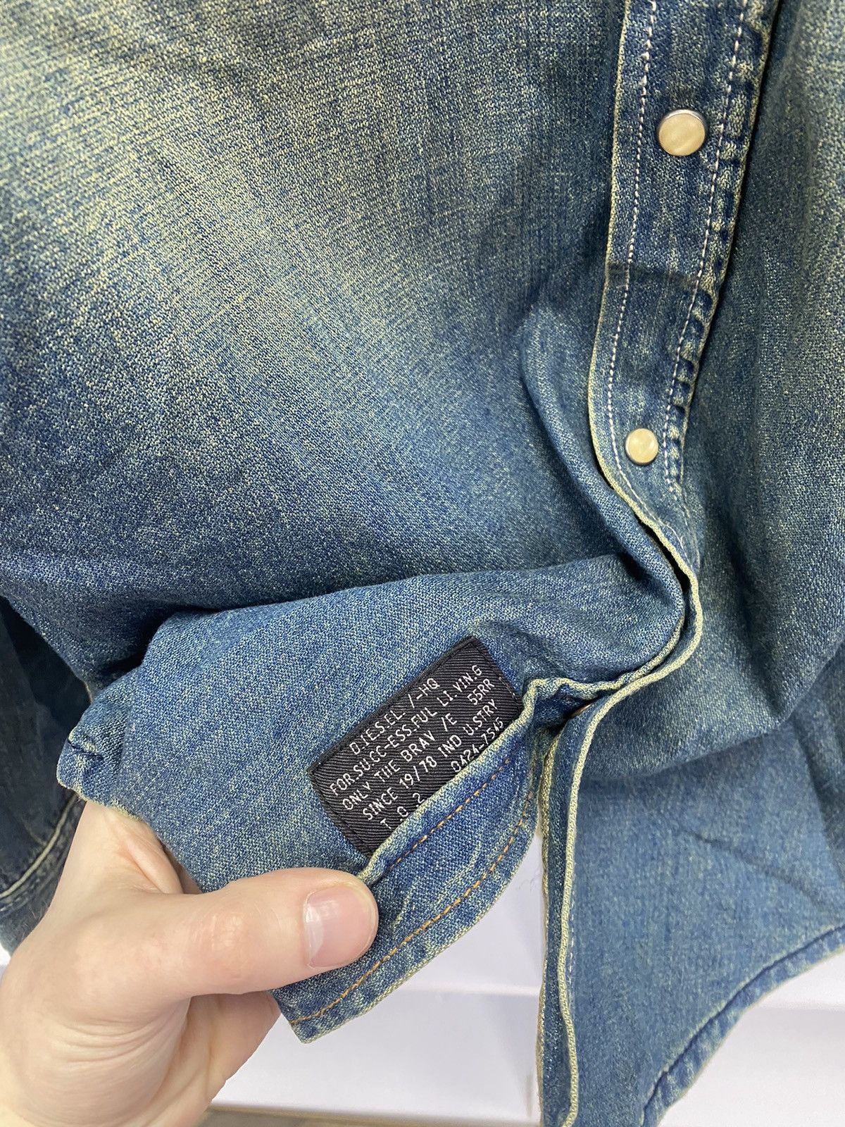 Vintage Diesel Button Up Jeans Shirt