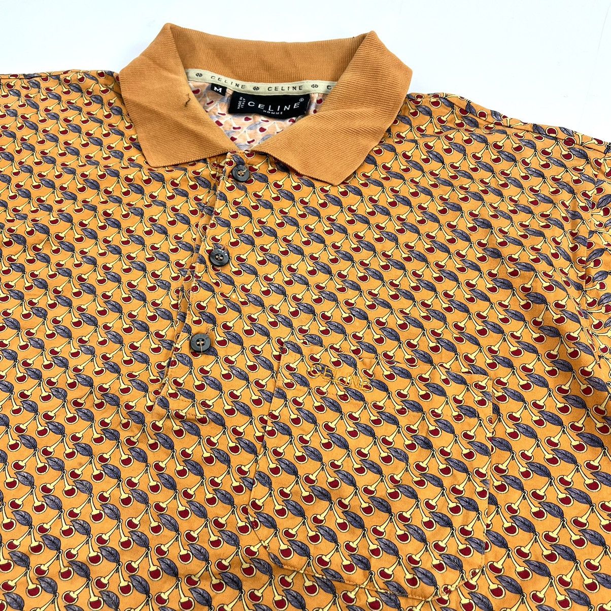 Celine × Vintage Vintage Celine Paris Homme Monogram Full Print Polo Shirt Size US M / EU 48-50 / 2 - 3 Thumbnail
