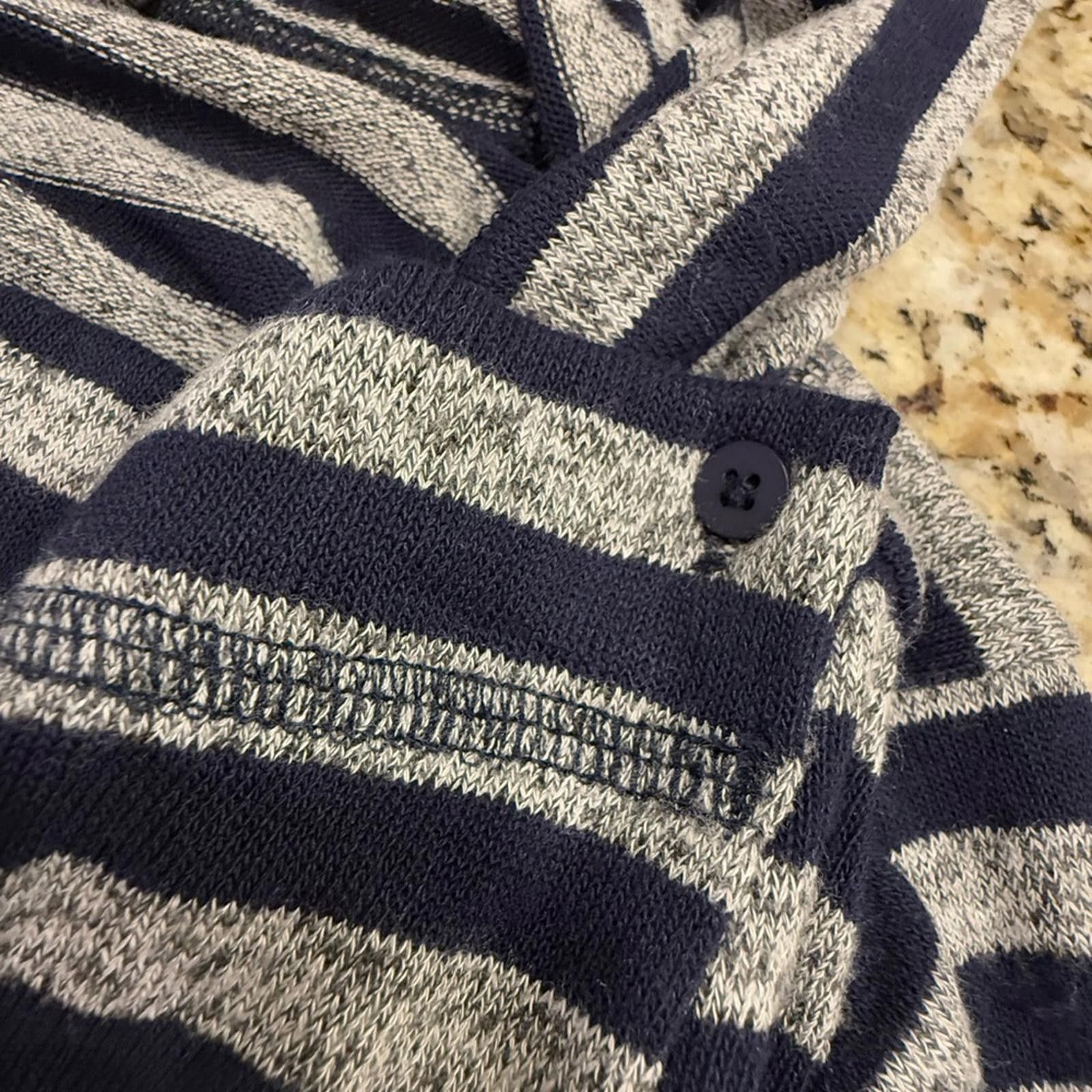 Other Stella & Dot navy blue & gray long line cardigan SZ XS Size XS / US 0-2 / IT 36-38 - 4 Thumbnail