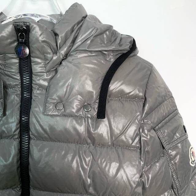 Moncler Moncler Bady Logo Silver Gray Quilted Down Hooded Jacket Coa Size XL / US 12-14 / IT 48-50 - 7 Thumbnail