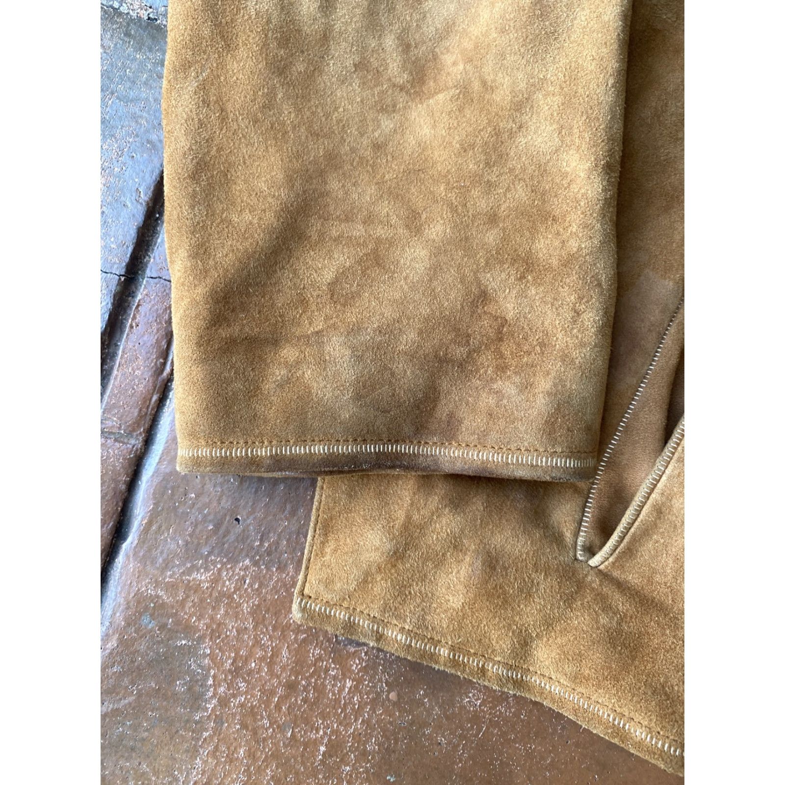 Vintage VINTAGE Robert Comstock Men’s Suede Full Zip Jacket Size 44 Tan Brown Size US S / EU 44-46 / 1 - 3 Thumbnail