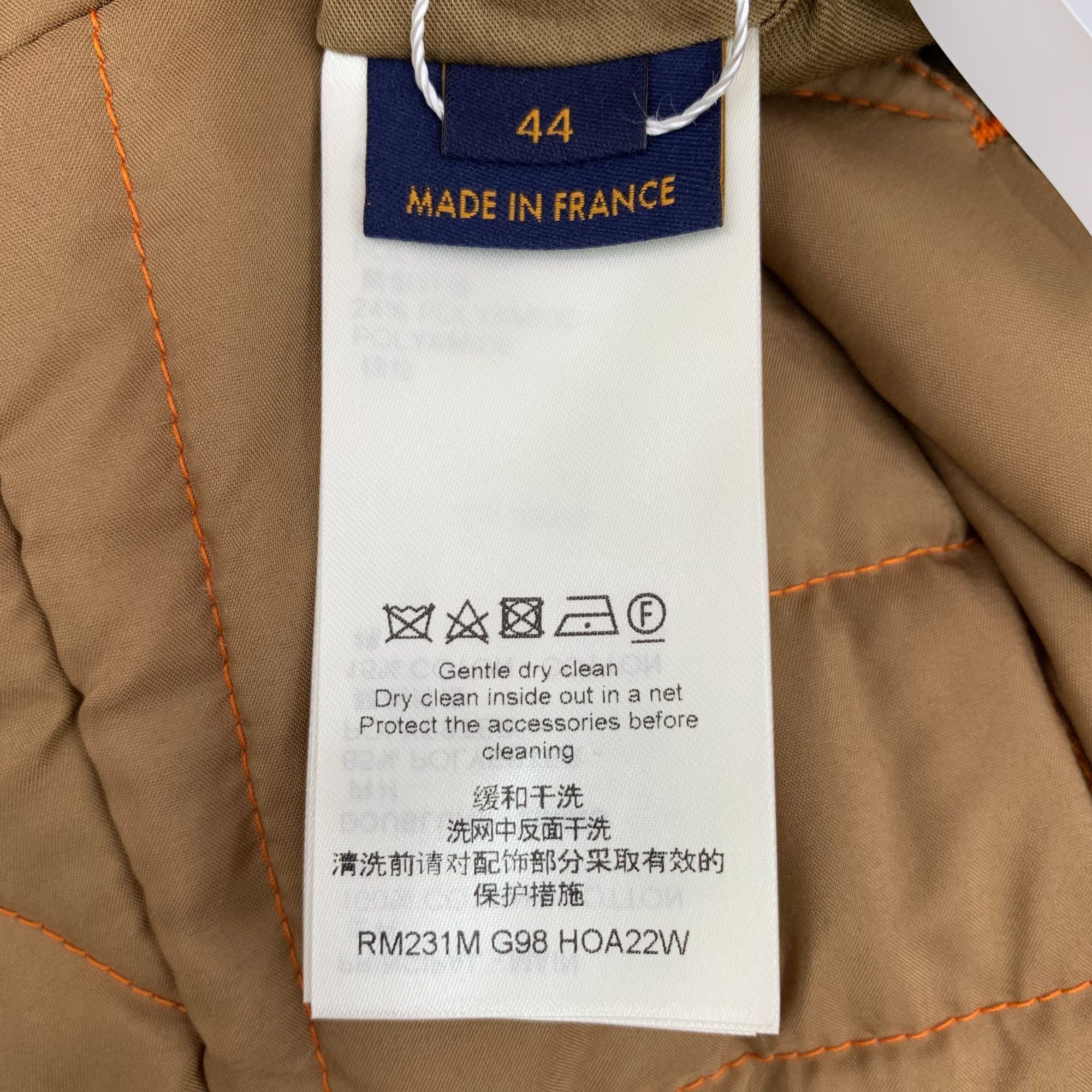 Louis Vuitton Louis Vuitton Two-Tone Hooded Cotton-Padded Jacket Brown/Ora Size US S / EU 44-46 / 1 - 4 Thumbnail