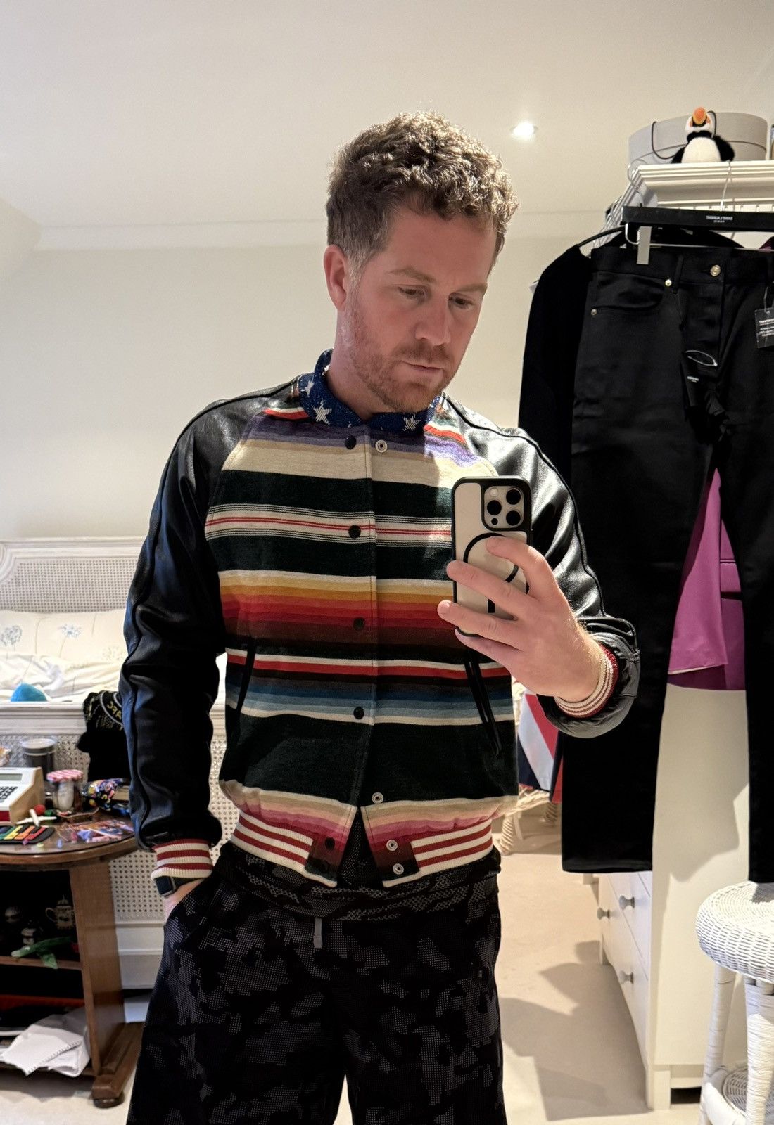 Saint Laurent Paris SS16 Saint Laurent T Rex dinosaur leather teddy jacket Hedi Size US M / EU 48-50 / 2 - 18 Thumbnail