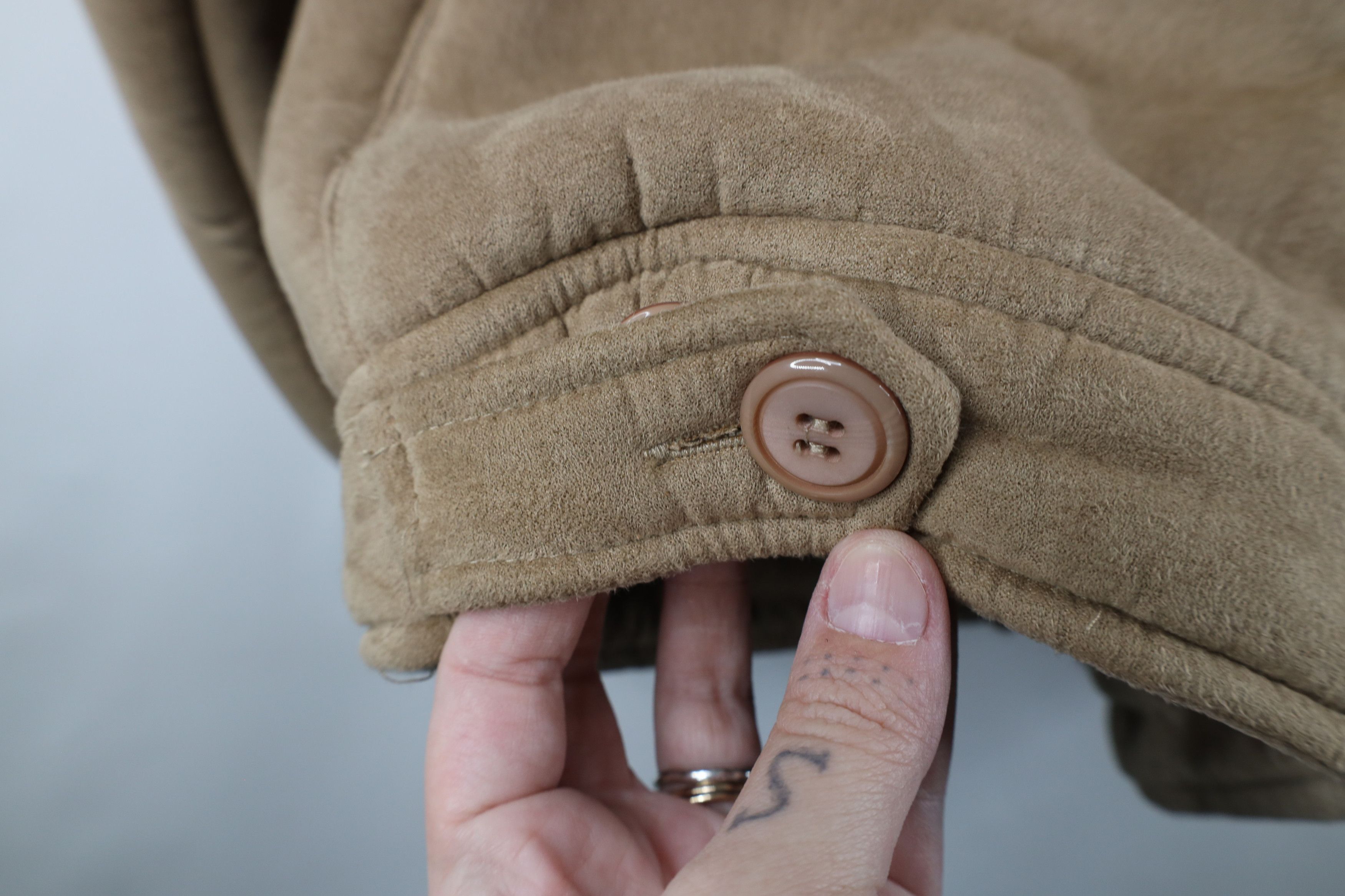 Vintage Vintage 90s Streetwear Pile Fleece B3 Bomber Jacket Beige Size US XL / EU 56 / 4 - 10 Thumbnail