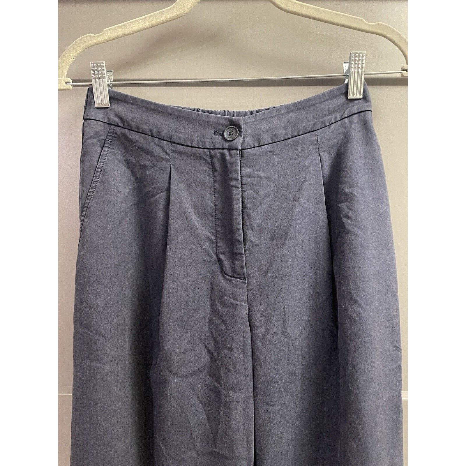 Kit and Ace Kit and Ace SUBLIME Trouser High Waisted Wide Leg Navy Size 27" / US 4 / IT 40 - 2 Thumbnail