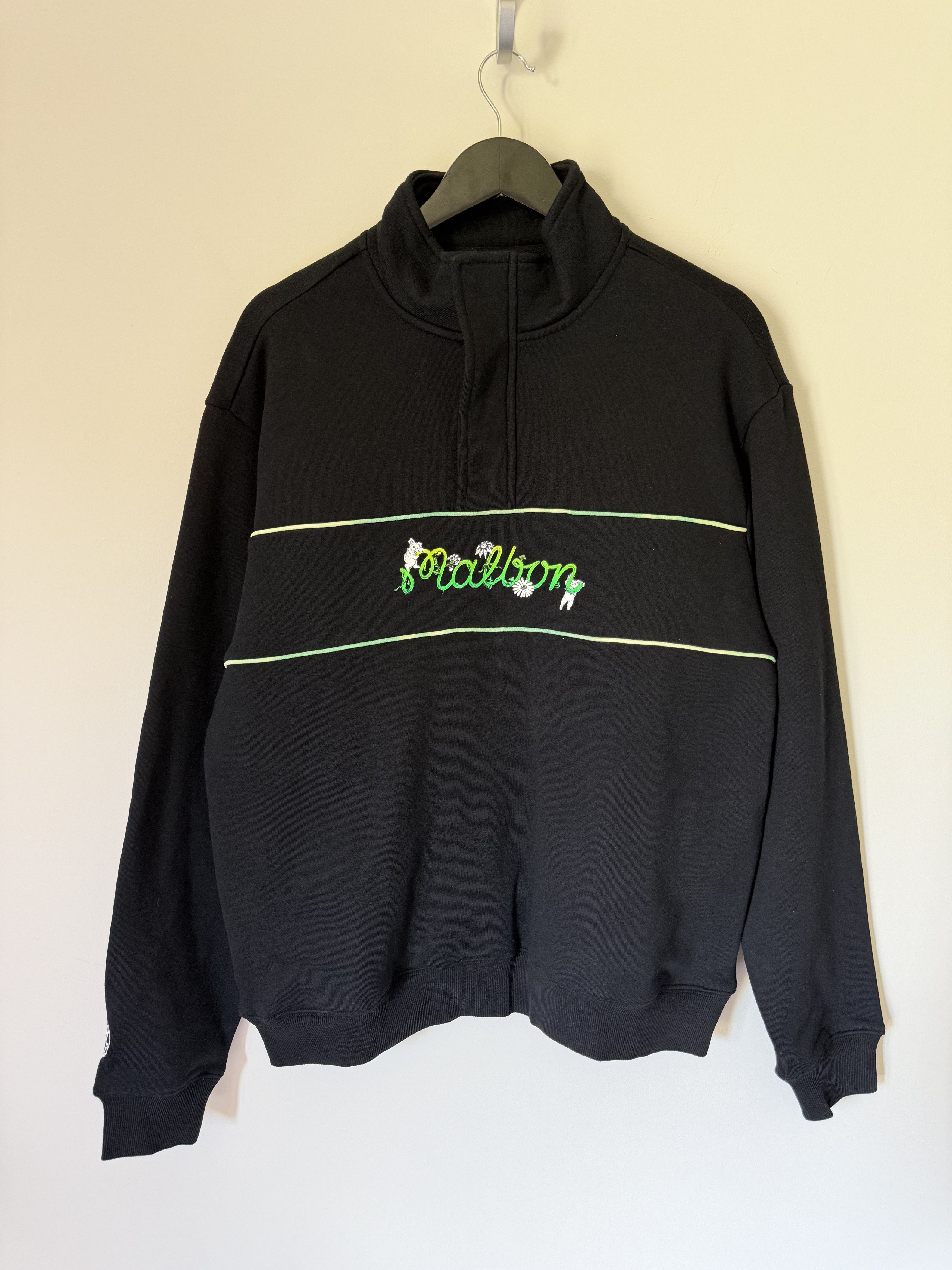 Malbon Golf Grateful Dead Collegiate Sweatshirt in Black