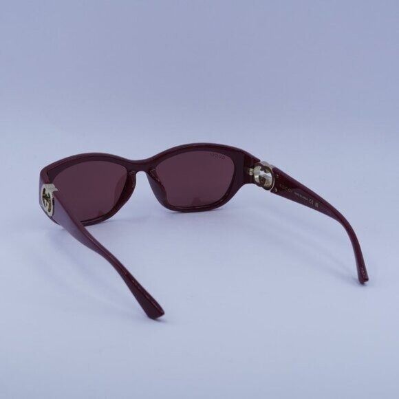 Gucci Gucci GG1826SK 003 Sunglasses Burgundy Geometric Frame Size ONE SIZE - 6 Thumbnail