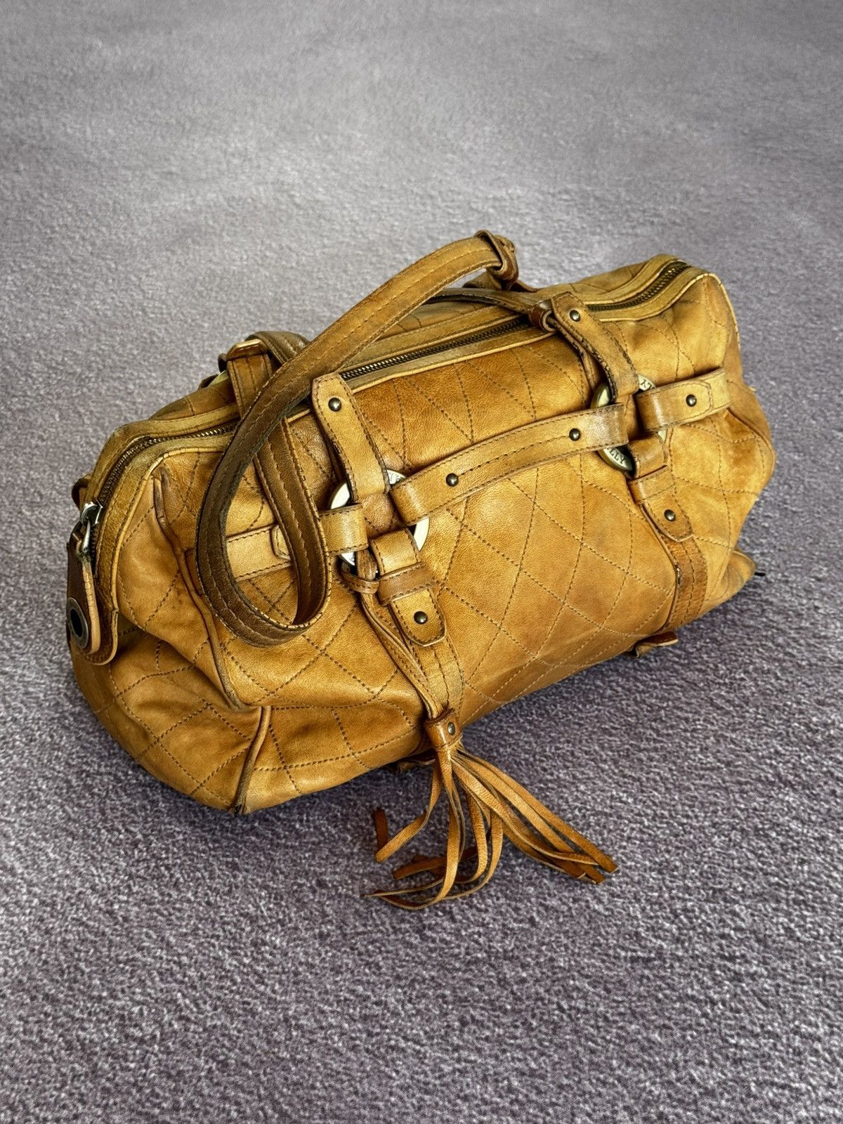 Bally Bally Leather Faded Luxury Designer Y2K Handle Bag Size ONE SIZE - 10 Thumbnail