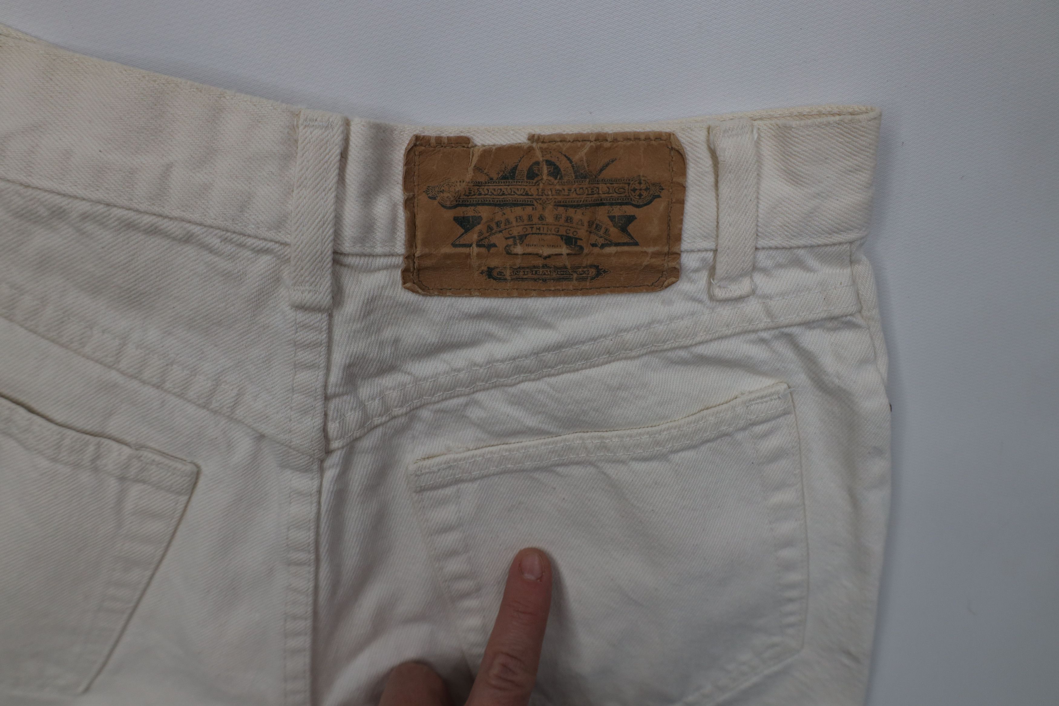 Banana Republic Vintage 90s Banana Republic Safari Fly Denim Shorts USA Size 27" / US 4 / IT 40 - 13 Thumbnail