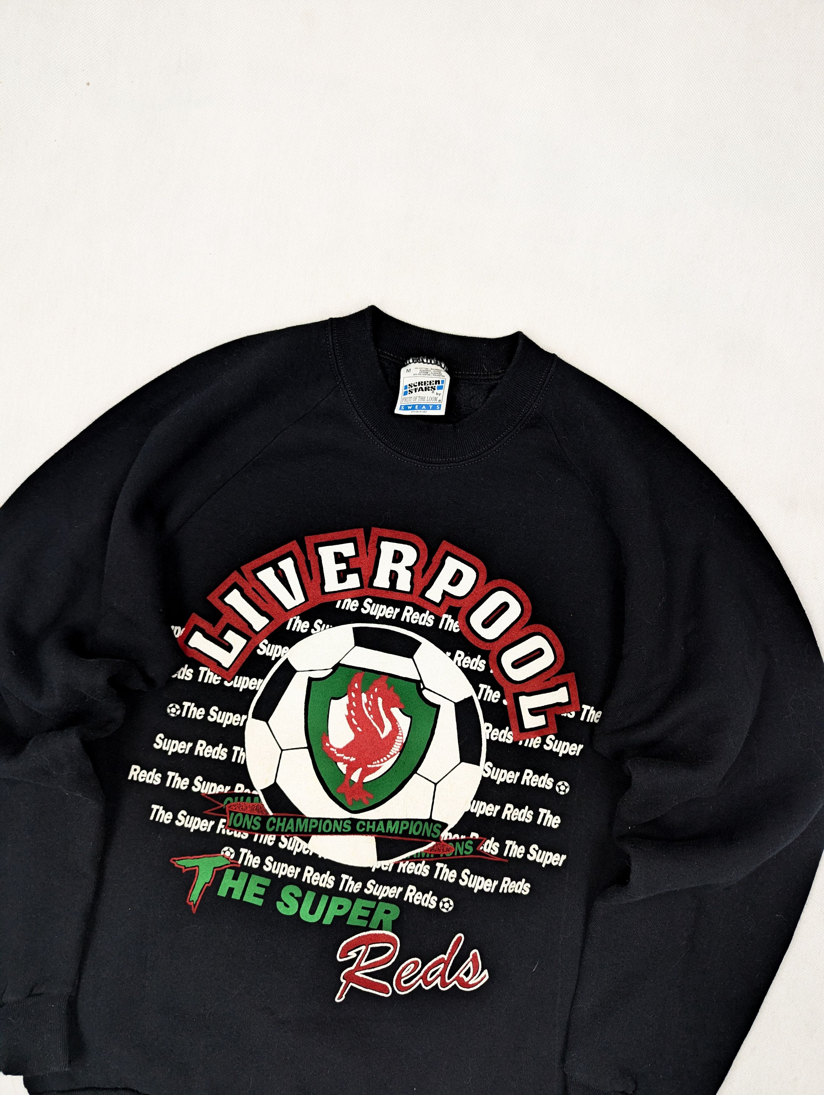 Other Screen Stars Liverpool super reds black vintage sweatshirt M Size US M / EU 48-50 / 2 - 2 Thumbnail