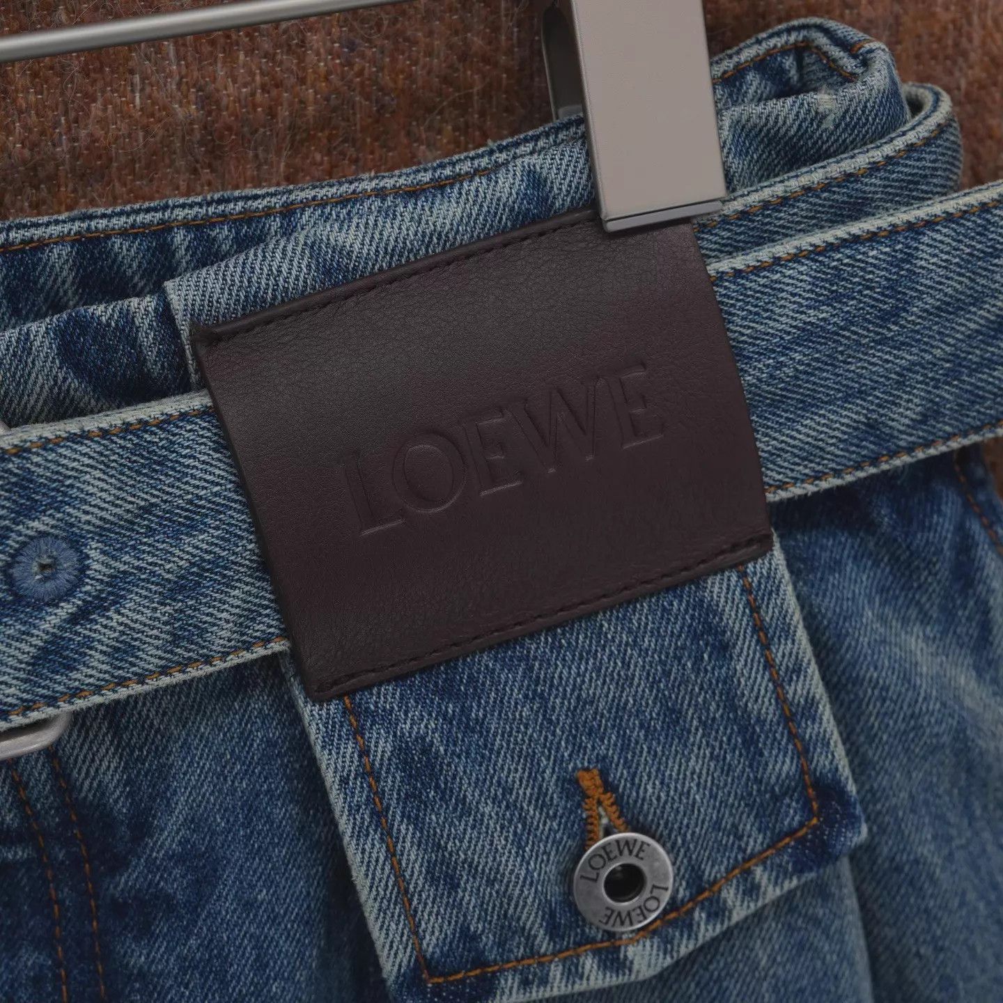 Loewe LOEWE 26SS Pleated Belt Jeans Size 38 Size 26" / US 2 / IT 38 - 3 Thumbnail