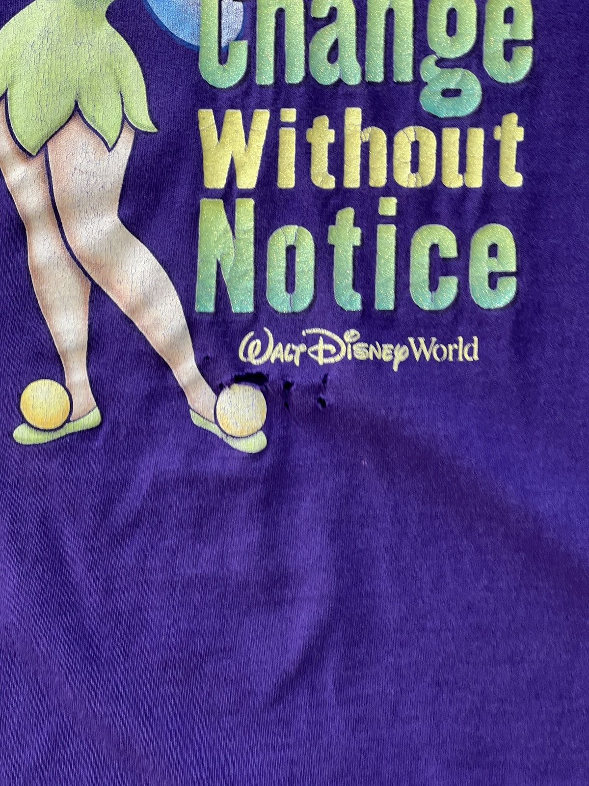 Disney × Vintage Vintage Early 2000s Tinker Bell Mood Tee Large Size US L / EU 52-54 / 3 - 5 Thumbnail