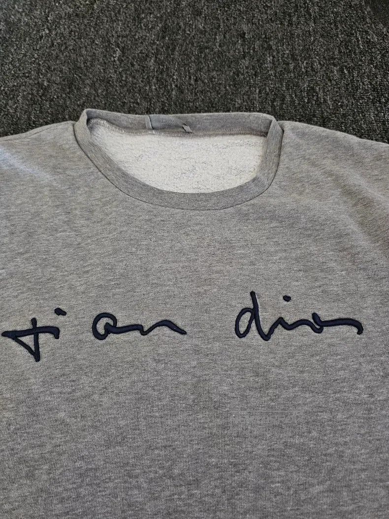 Dior Dior Grey embroidered sweatshirt Size US S / EU 44-46 / 1 - 2 Thumbnail