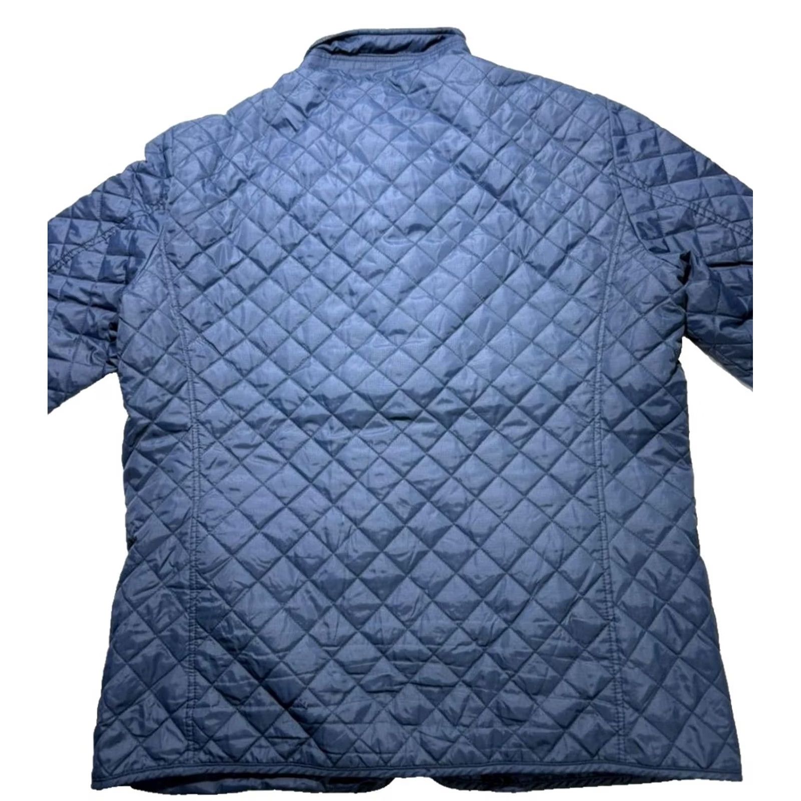 Vintage SEA BARRIER Jacket Men Blue L Quilted Puffer with Pockets Size US L / EU 52-54 / 3 - 2 Thumbnail