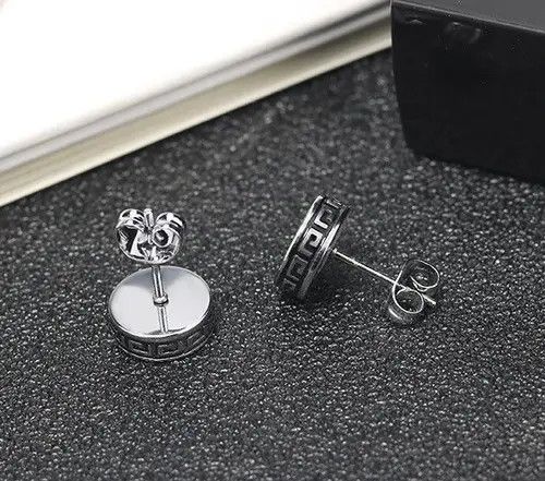 Jewelry × Sterling Silver Round Barbell Earring Size ONE SIZE - 3 Thumbnail