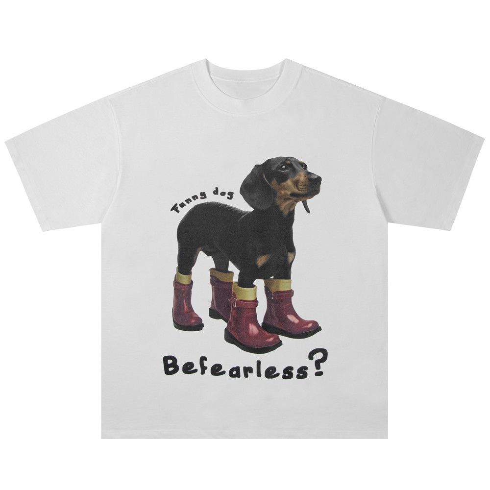 Japanese Brand × Vintage Hip-hop American style fun puppy print short-sleeved T-shirt Size US M / EU 48-50 / 2 - 1 Thumbnail