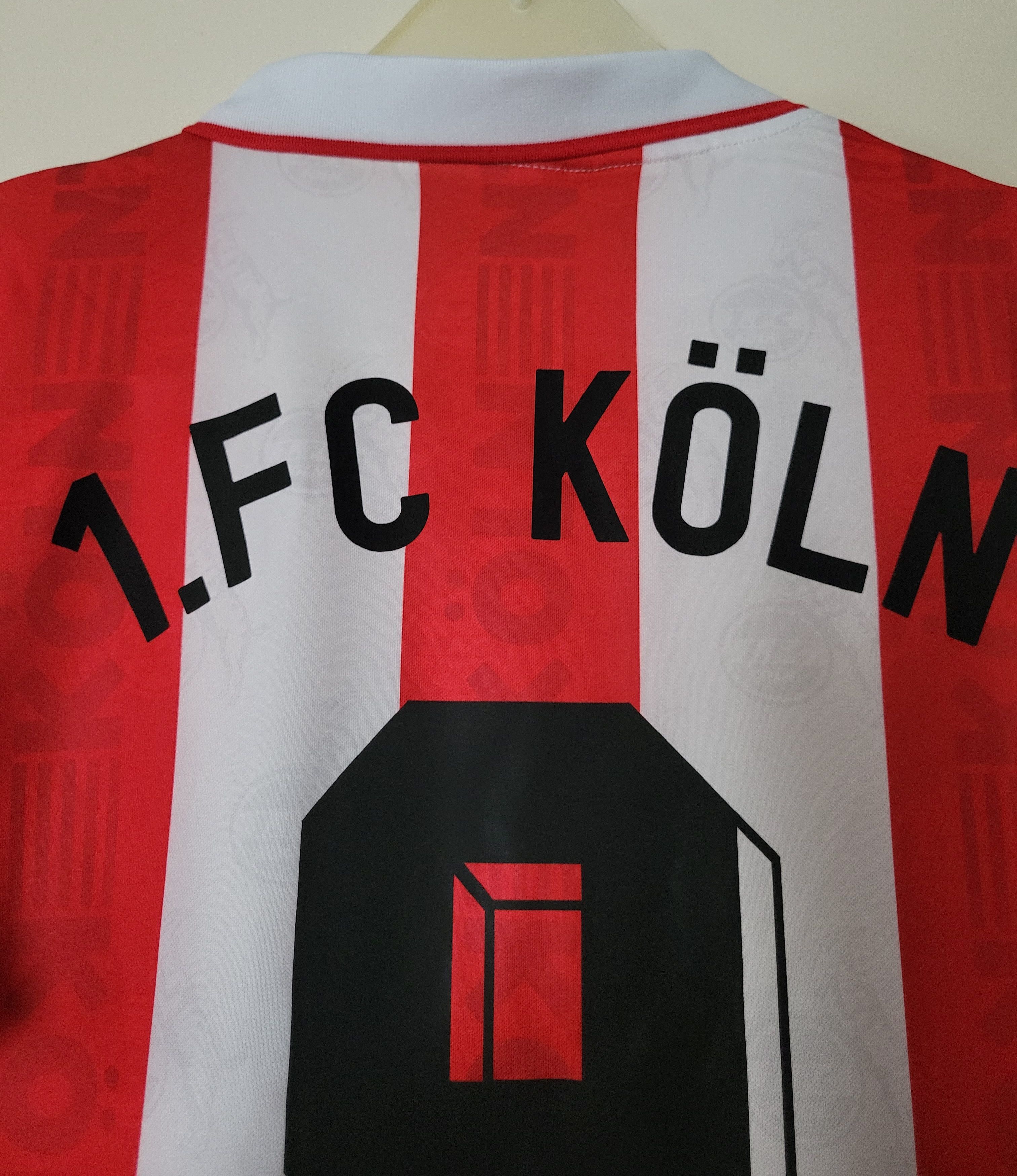 Other Polster 9 FC Cologne 1995/1996 Vintage Soccer trikot Jersey Size US L / EU 52-54 / 3 - 3 Thumbnail