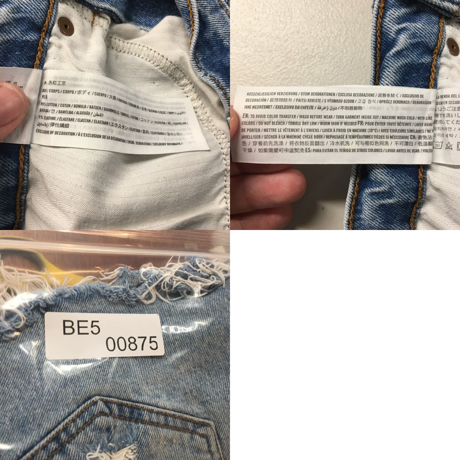 Abercrombie & Fitch Abercrombie & Fitch Mom Short Womens 26/2 Blue High Rise Zip Fly -- 27x2.5 Denim 5-Pocket Regular Mens? Size 26" / US 2 / IT 38 - 10 Thumbnail